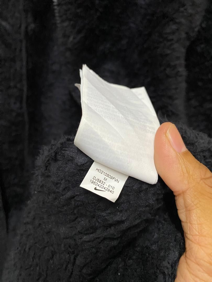 Japanese Brand Nike Girls Faux Fur Winterized Jacket Zip Front Black Size S / US 4 / IT 40 - 7 Thumbnail