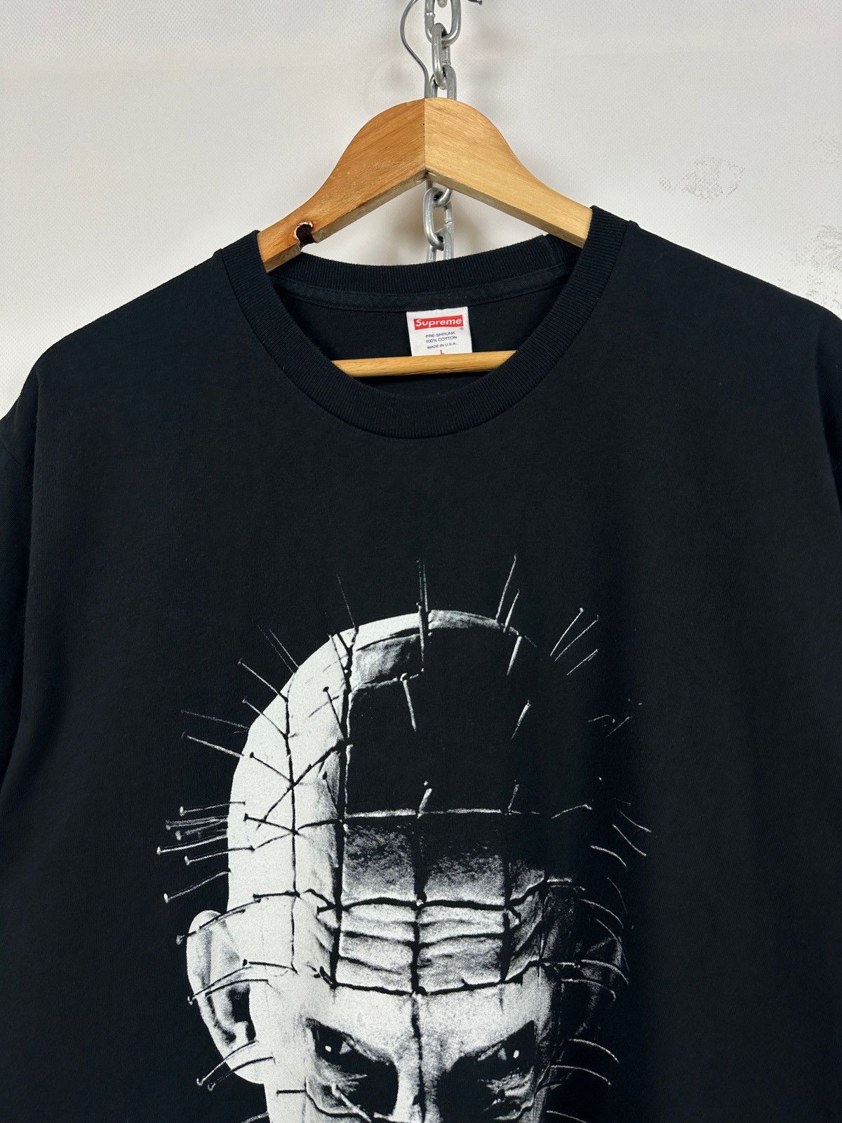 SS18 Supreme x Hellraiser Pinhead Black T-Shirt
