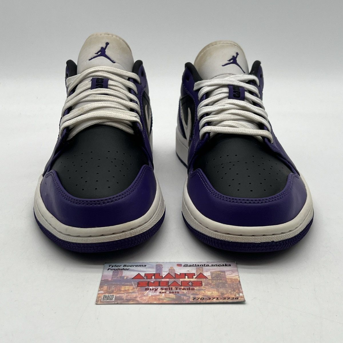 Jordan Brand Air Jordan 1 low court purple Size US 8.5 / EU 41-42 - 2 Thumbnail