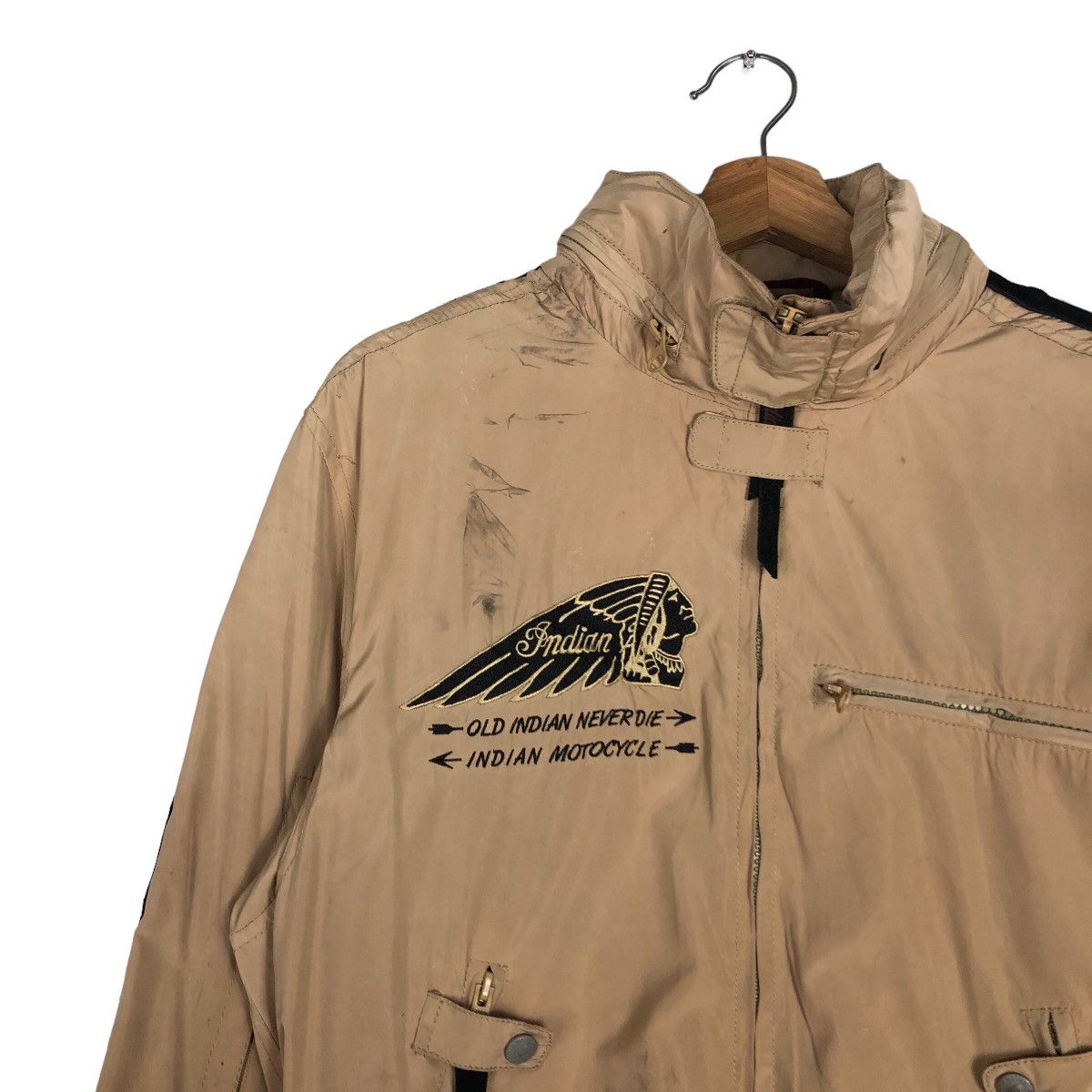 Indian Motorcycle 🔥Vintage Indian Motorcycle Bomber Jacket Big Logo Size US L / EU 52-54 / 3 - 7 Thumbnail