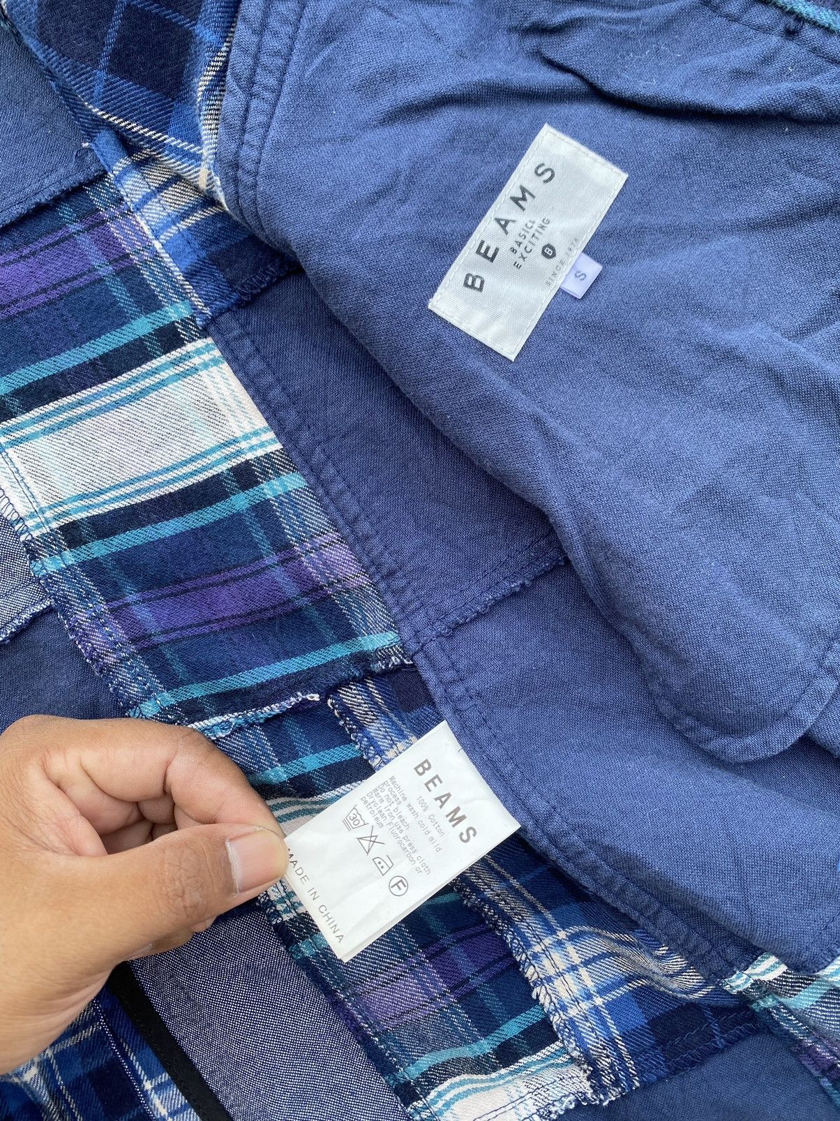 Beams Plus Vintage BEAMS Checkered Jacket Size US L / EU 52-54 / 3 - 12 Thumbnail