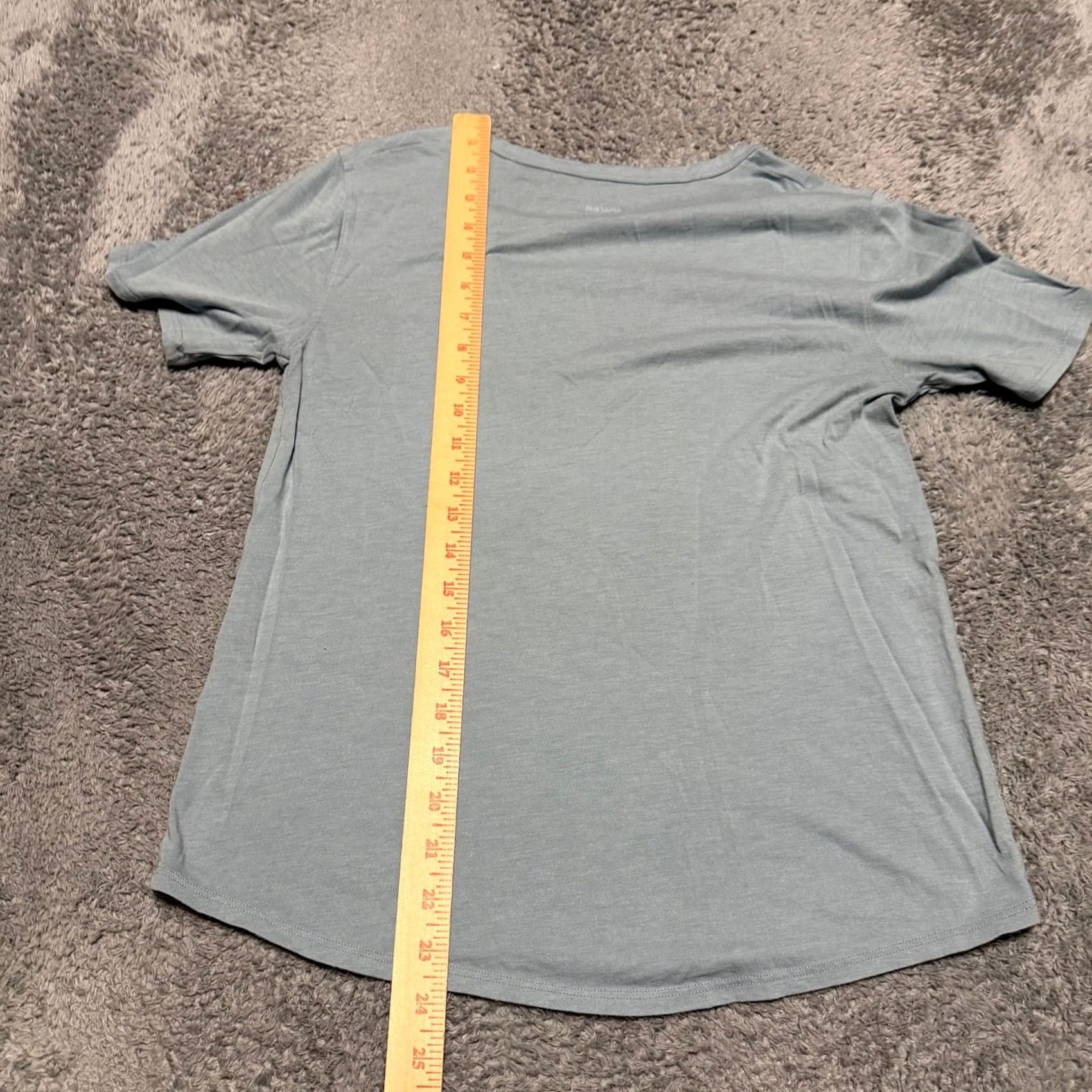 Vintage DU/ER DUER Shirt XS Blue Everyday Summer Casual Cotton V Neck Womens Size XS / US 0-2 / IT 36-38 - 5 Thumbnail