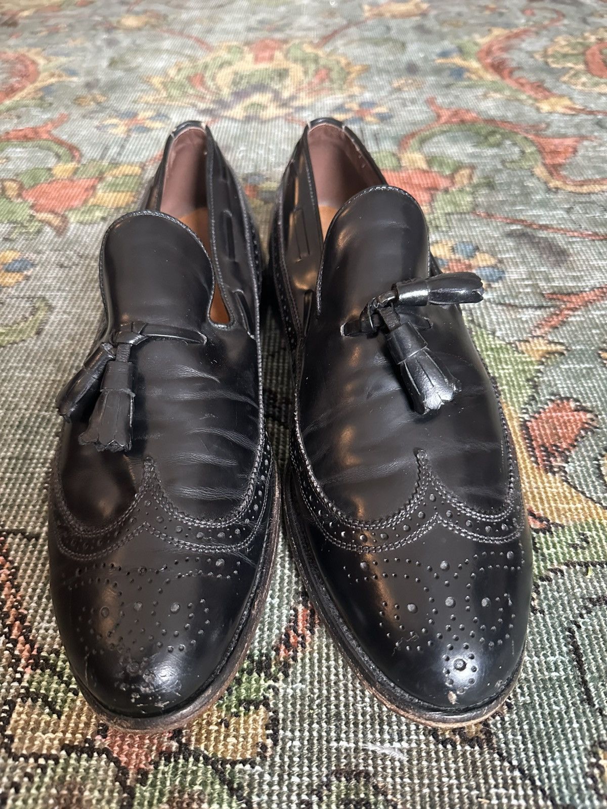 Allen Edmonds Allen Edmonds Barwick Wingtip Tassel Loafers - Black - 9.5 D Size US 9.5 / EU 42-43 - 1 Thumbnail
