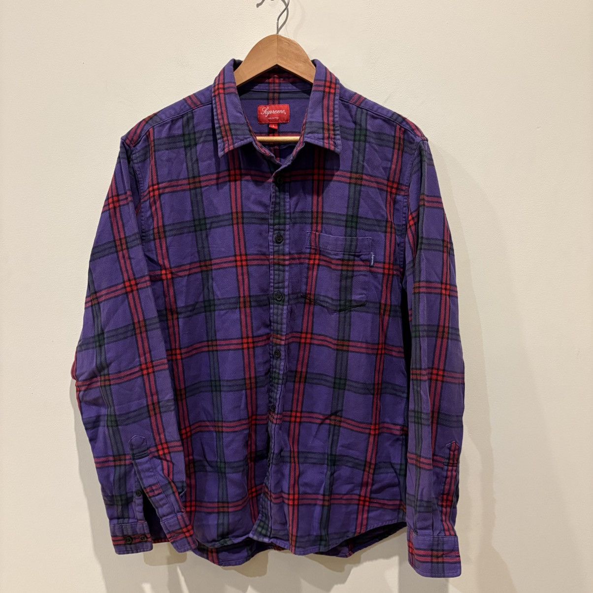 Supreme Supreme Purple Plaid Flannel Size US L / EU 52-54 / 3 - 1 Thumbnail