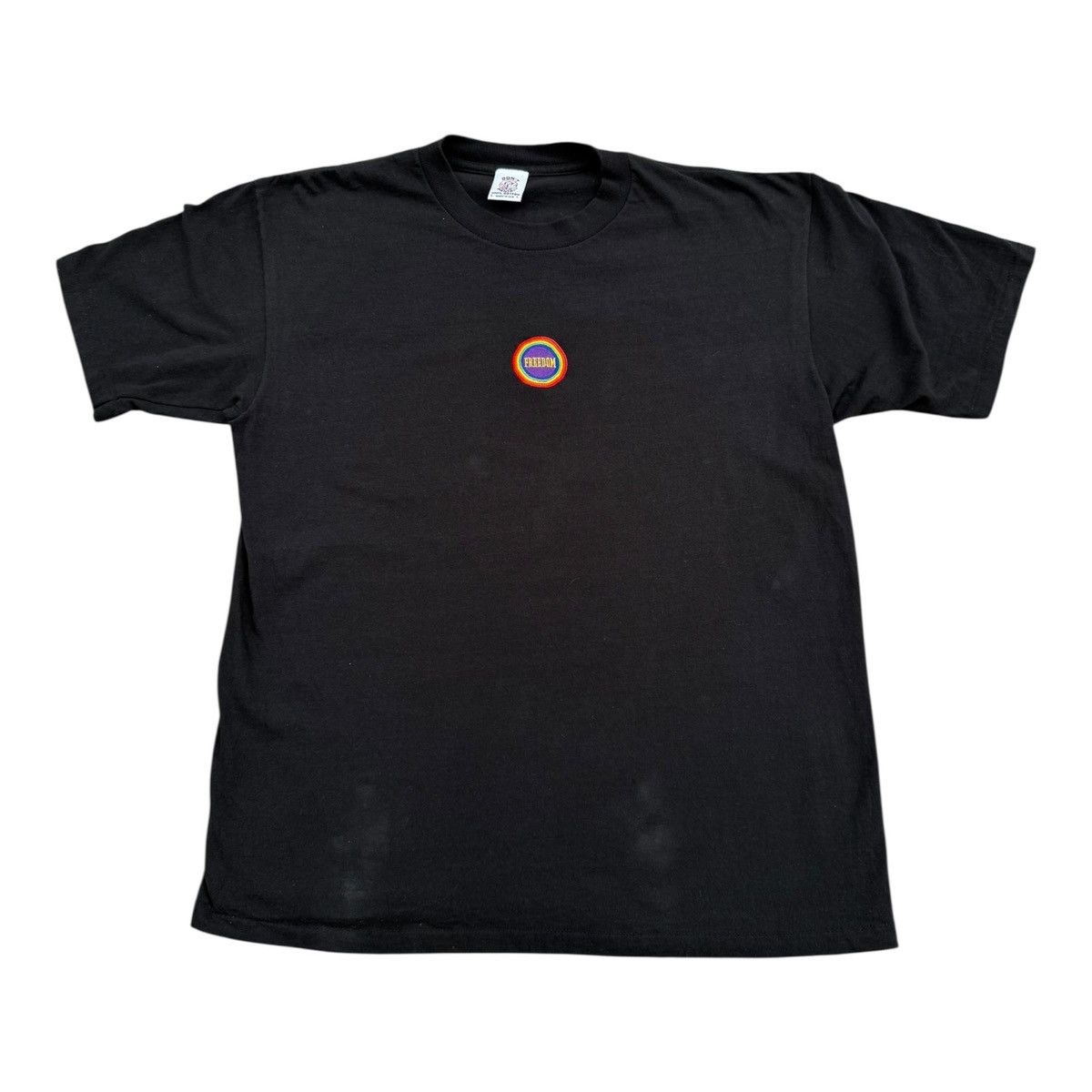 Vintage Vintage Don’t Panic Freedom Embroidered T-Shirt Made in USA Size US L / EU 52-54 / 3 - 1 Thumbnail