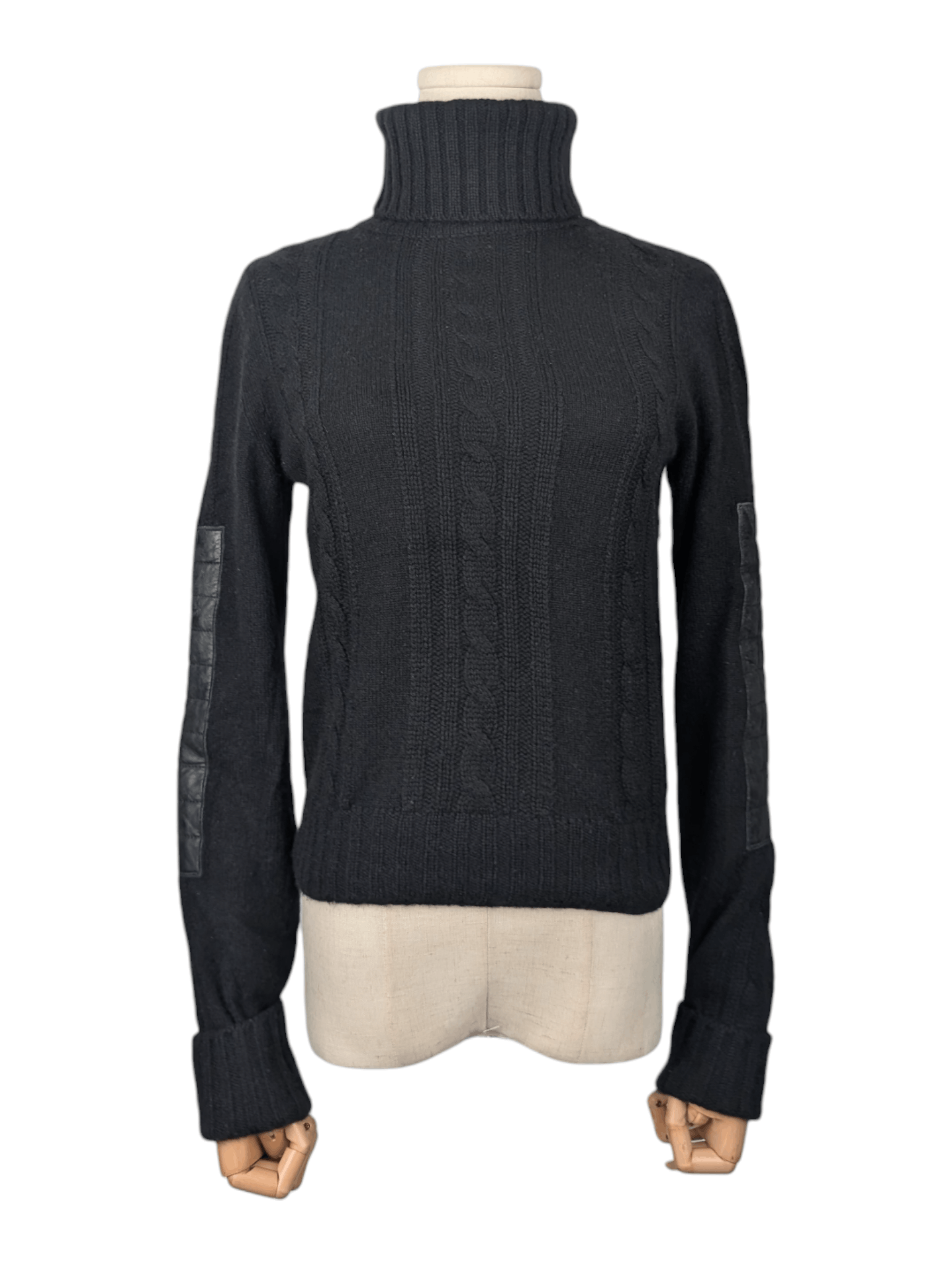Chanel Chanel Black Cashmere Turtleneck Sweater Size XS / US 0-2 / IT 36-38 - 1 Thumbnail