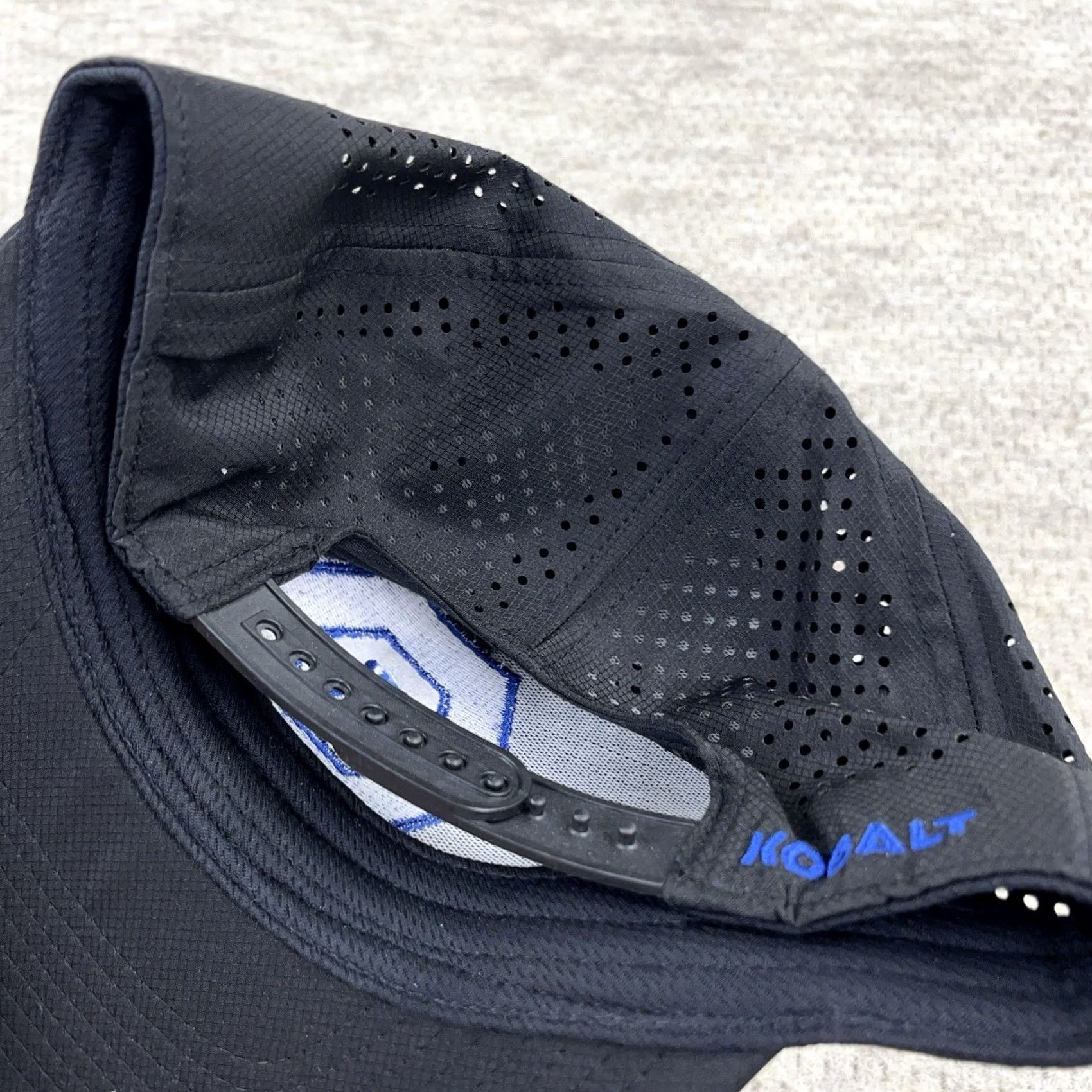 Vintage Kobalt Hat Cap Snapback Black Blue Logo Performance Work Wear Adult Mens Size ONE SIZE - 4 Thumbnail
