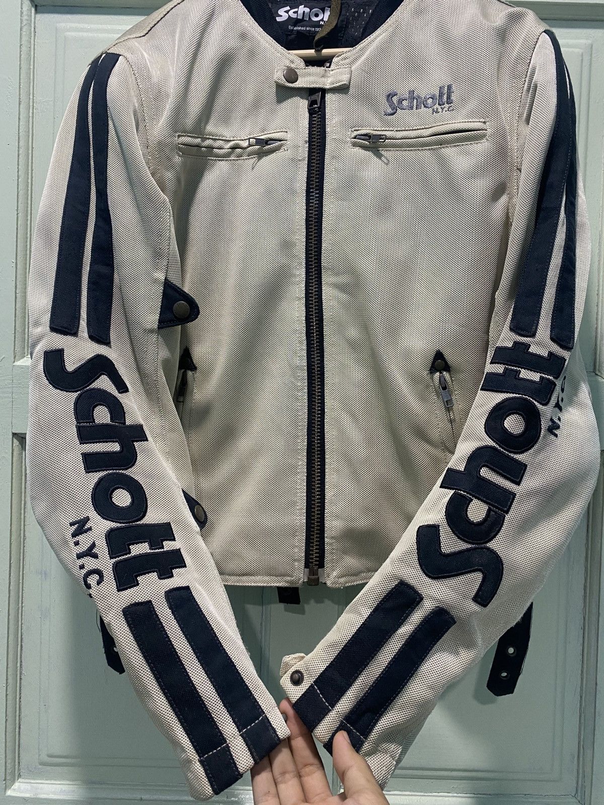 Schott Schott NYC Leather Motorcycle Jacket With Padding Size US M / EU 48-50 / 2 - 4 Thumbnail