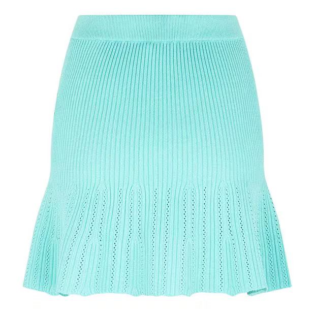 Balmain o1g2r1mq0924 Mini Skirts in Mint Green Size 25" / US 0 / IT 36 - 2 Thumbnail