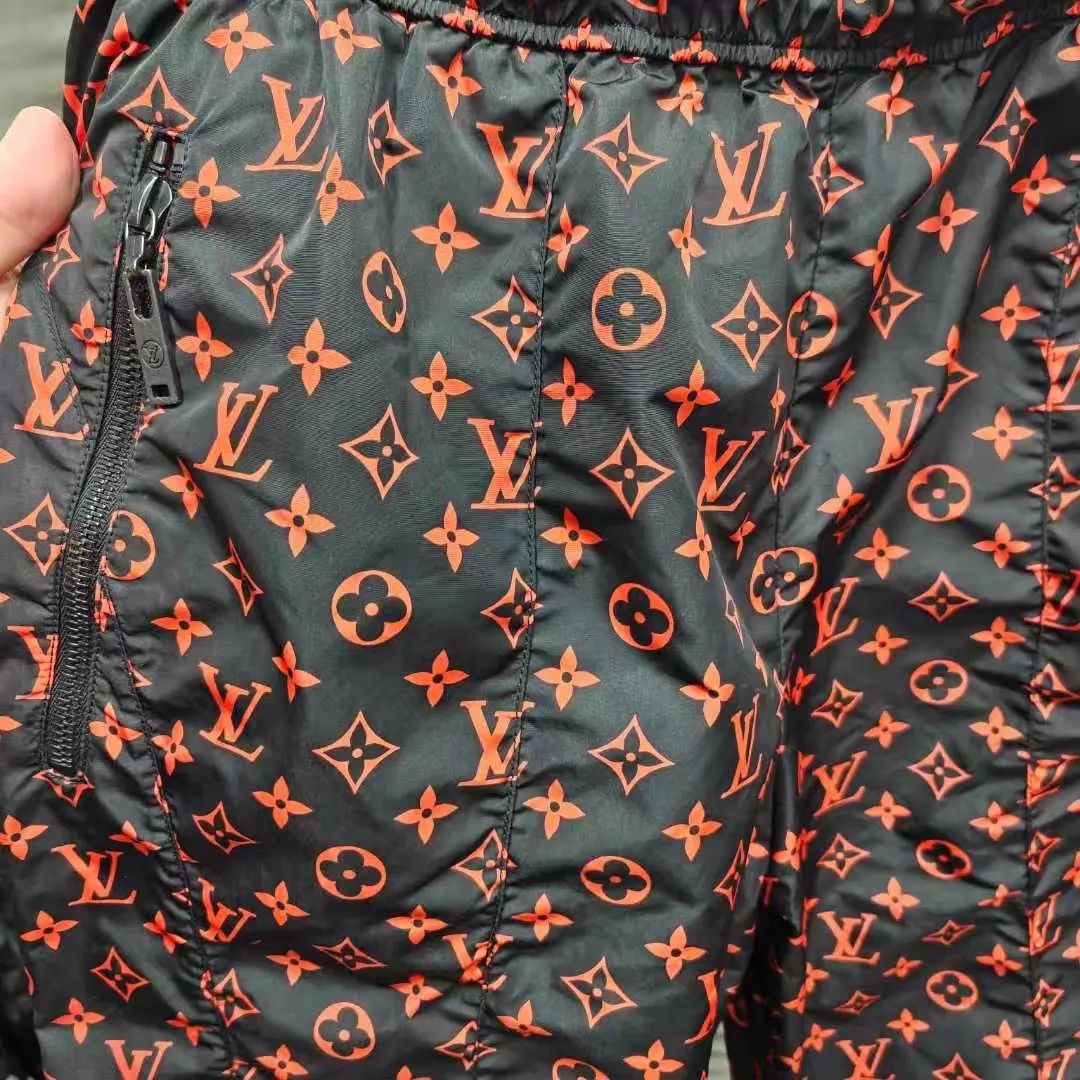 Louis Vuitton LV red monogram allover sweatpants 36, 99% new Size 26" / US 2 / IT 38 - 3 Thumbnail
