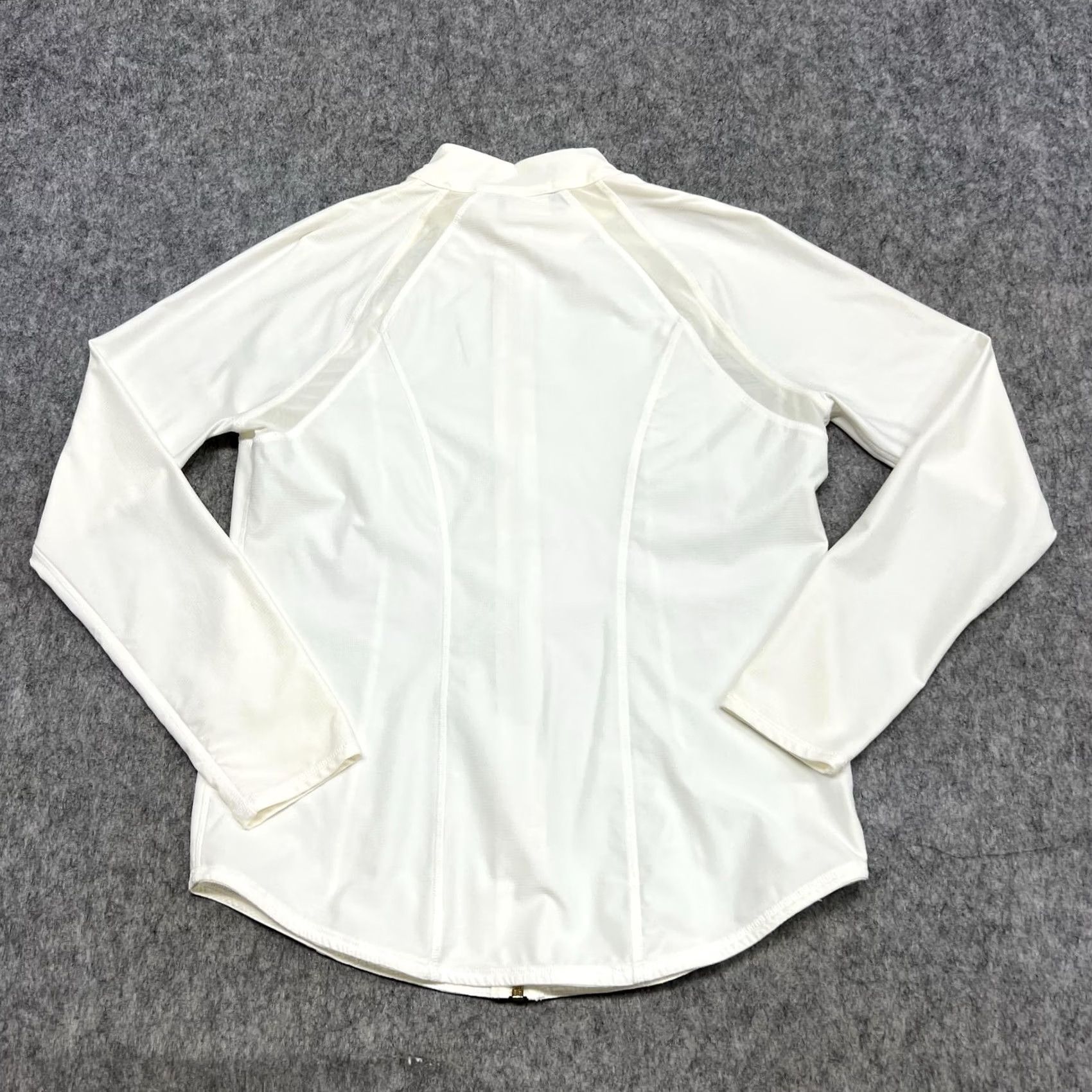 Vintage Chicos Zenergy Jacket Womens 0 White Track Mock Neck Stretch Activewear Size XS / US 0-2 / IT 36-38 - 2 Thumbnail