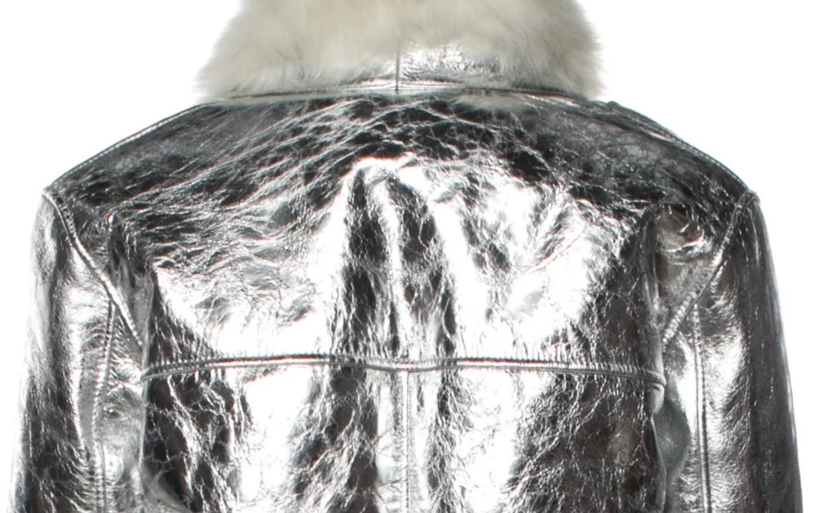 Iro Iro Shearling MANTAA Printed Fur Jacket Size: XS | US2 Size XS / US 0-2 / IT 36-38 - 4 Thumbnail