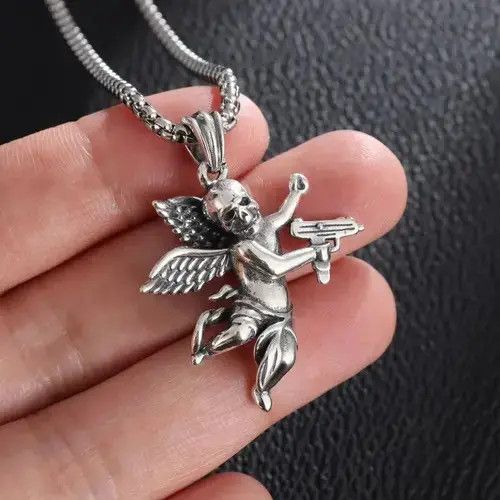 Jewelry × Vintage Gothic Devil Skull Angel Necklace Size ONE SIZE - 2 Thumbnail