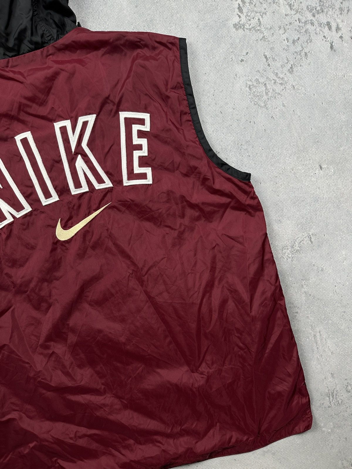 Nike Vintage Y2K Nike Swoosh Hooded Windbreaker Vest Black Red Size US XS / EU 42 / 0 - 7 Thumbnail