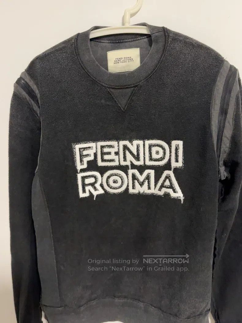 Fendi Fendi Co-branded Marc Jacobs Distressed Sweatshirt Size US S / EU 44-46 / 1 - 4 Thumbnail
