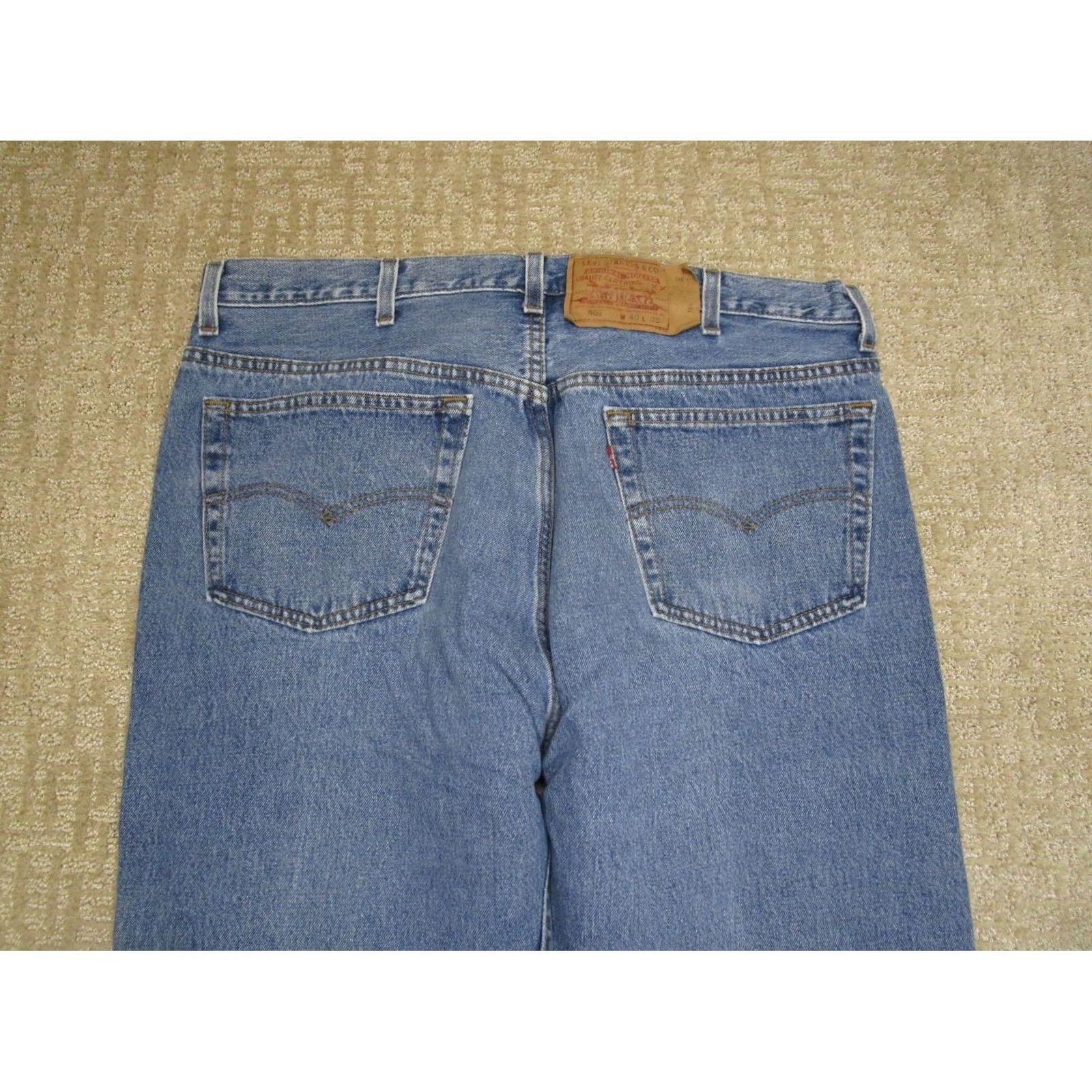 Levi's VINTAGE Levi's 501 Jeans Men 40x30 Blue Button Fly Light Wash 80s USA Levi's 501 Original Fit Mens Jeans Size US 40 / EU 56 - 4 Thumbnail