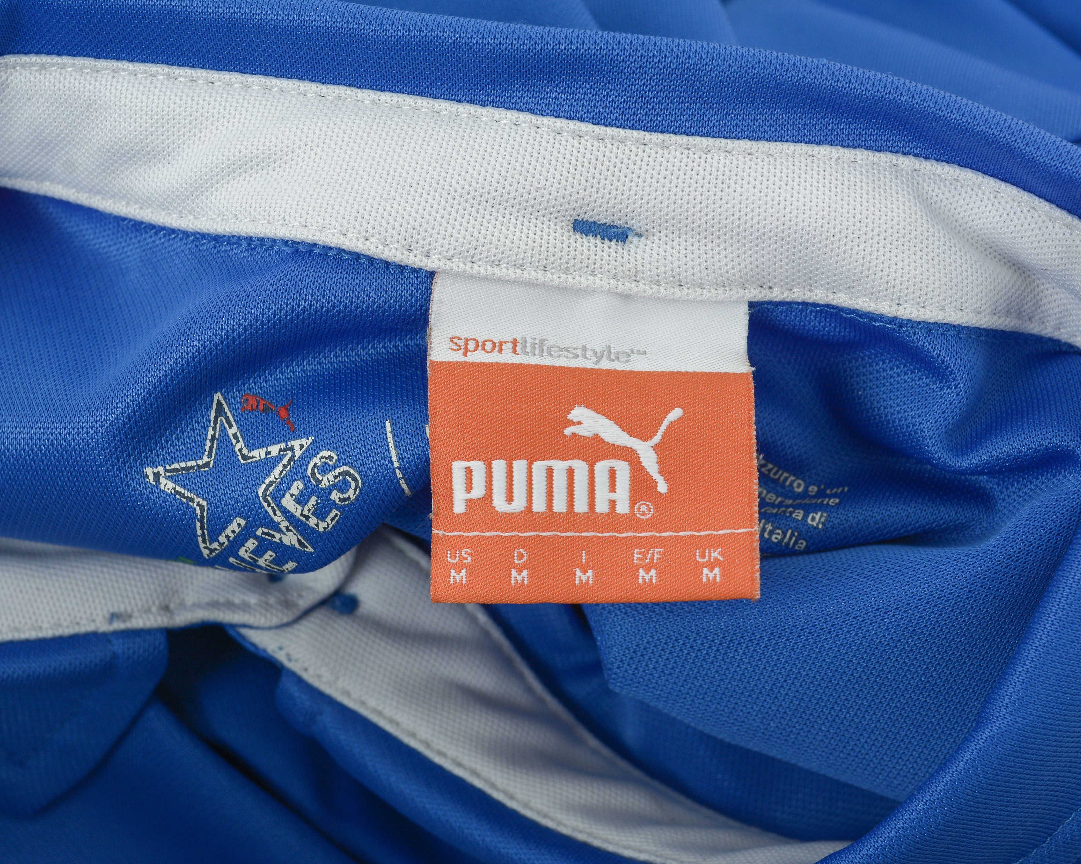 Puma Italy Men M Football Home Polo Jersey Shirt Kit 2014 2015 Size US M / EU 48-50 / 2 - 7 Thumbnail