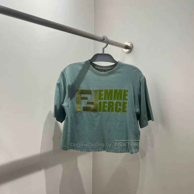 Fendi Fendi Double F Lettering Short Sleeve Top, XS Size XS / US 0-2 / IT 36-38 - 1 Thumbnail