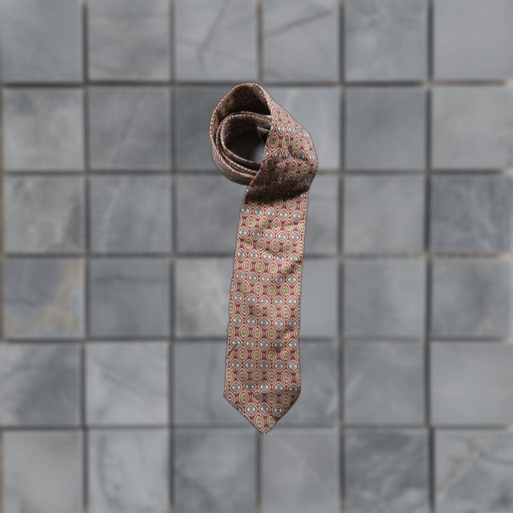 Brooks Brothers VINTAGE Brooks Brothers Tie Red Makers Silk Cotton NEW OLDSTOCK Work Business Tie Mens Size ONE SIZE - 1 Thumbnail