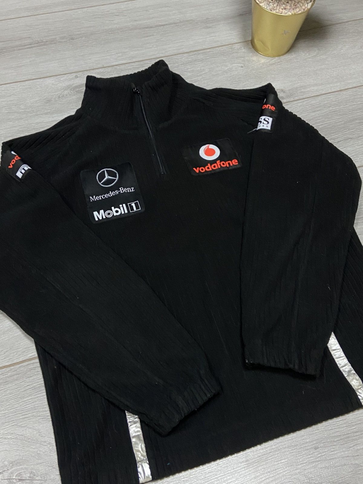 Hugo Boss Vintage Hugo Boss Vodafone McLaren Mercedes Half Zip Sweater Size US L / EU 52-54 / 3 - 4 Thumbnail