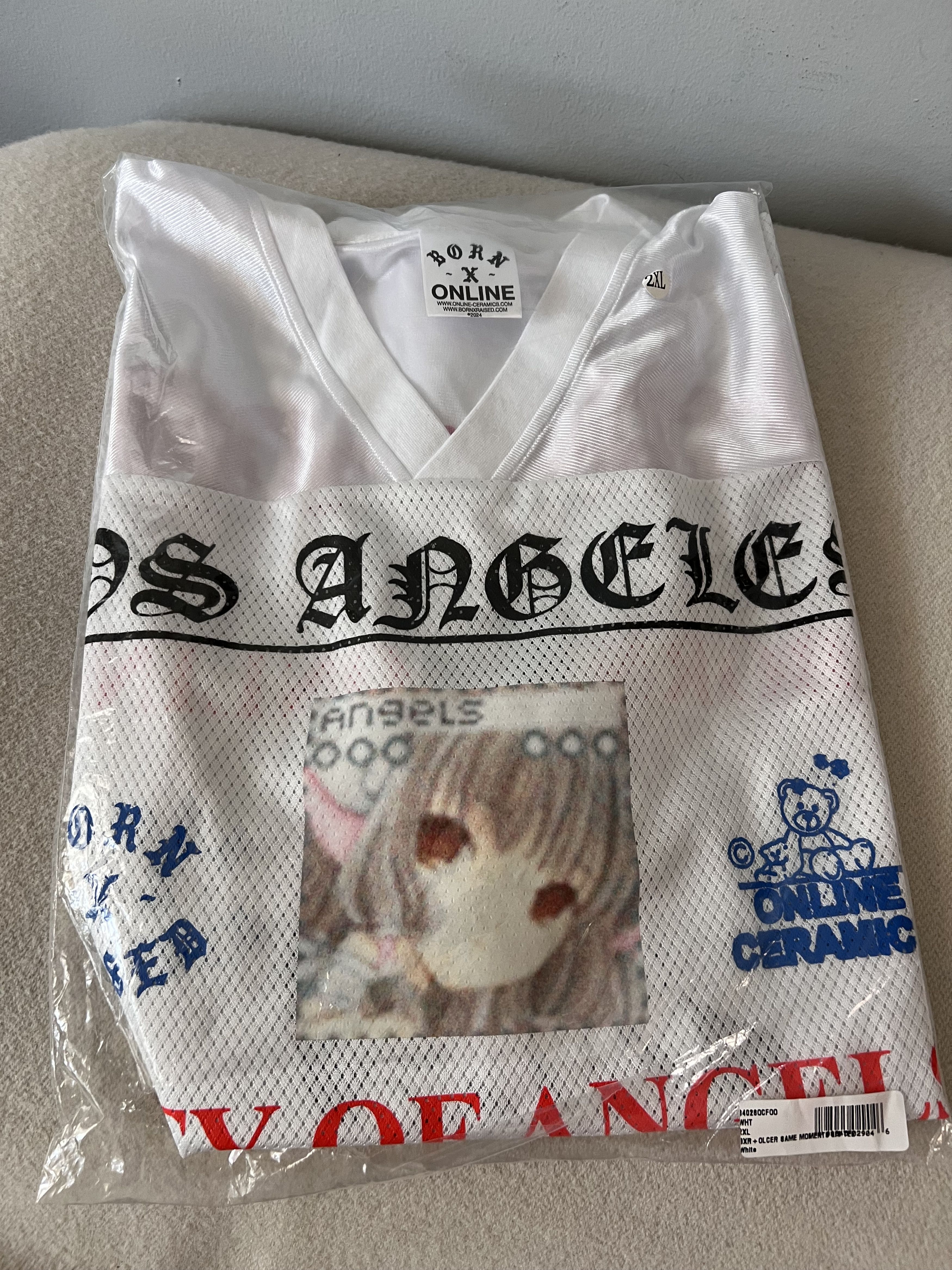 Born X Raised × Online Ceramics Online Ceramics Born X Raised Football Jersey in White Size US XXL / EU 58 / 5 - 6 Thumbnail