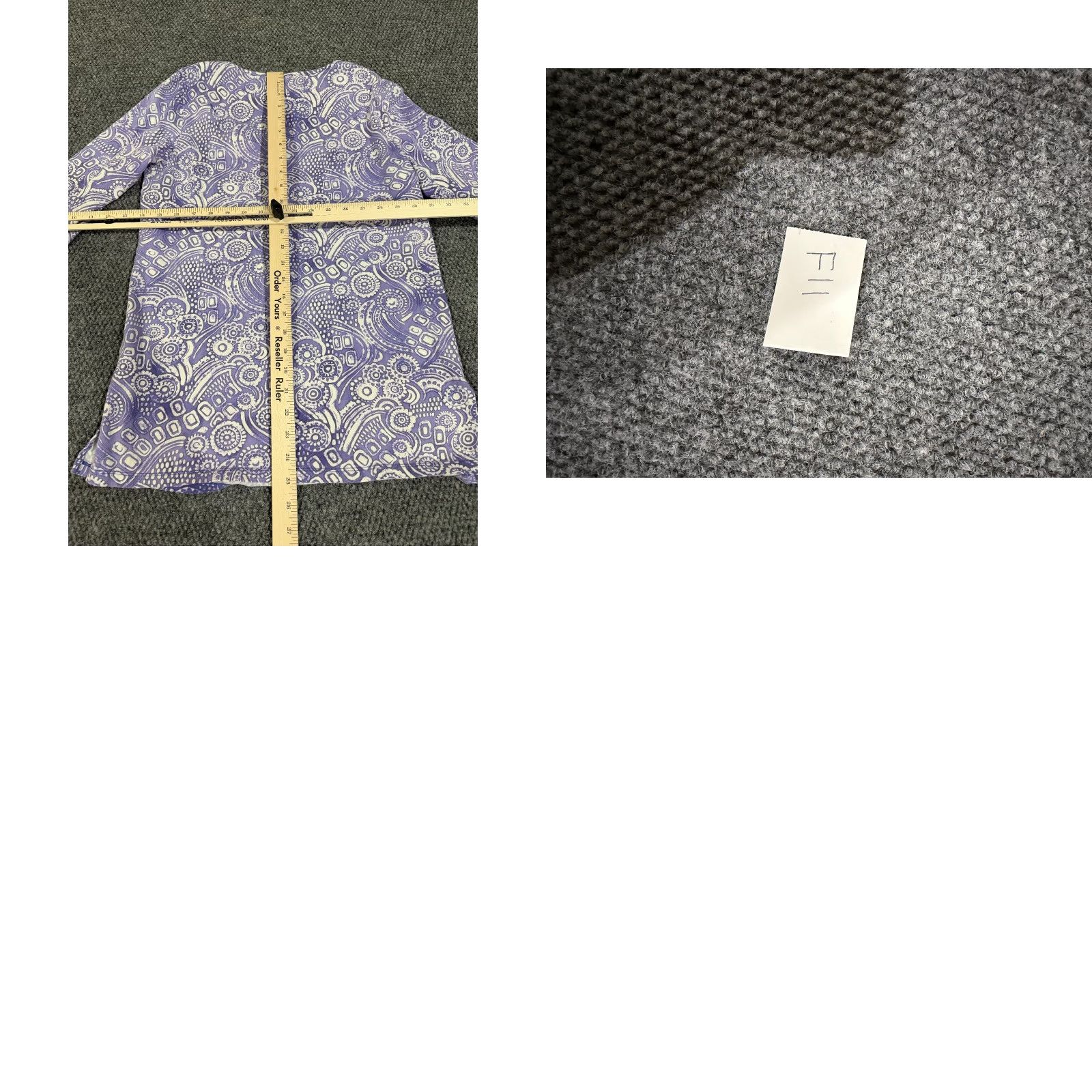 Coldwater Creek Coldwater Creek Blouse Womens Medium Purple Paisley Knit Stretch Tailored Casual Shirt Tunic Long Sleeve Round Neck Cotton Size M / US 6-8 / IT 42-44 - 8 Thumbnail
