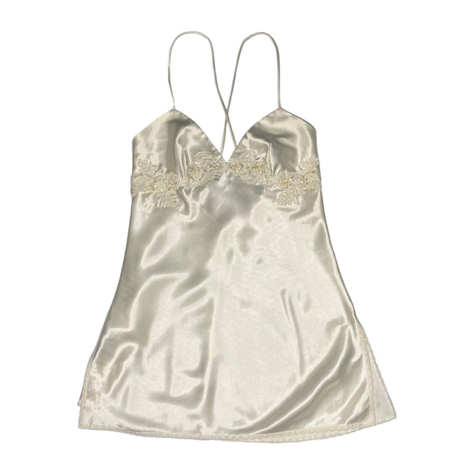Victoria's Secret Vintage Victoria's Secret Ivory Mini Slip Dress ...