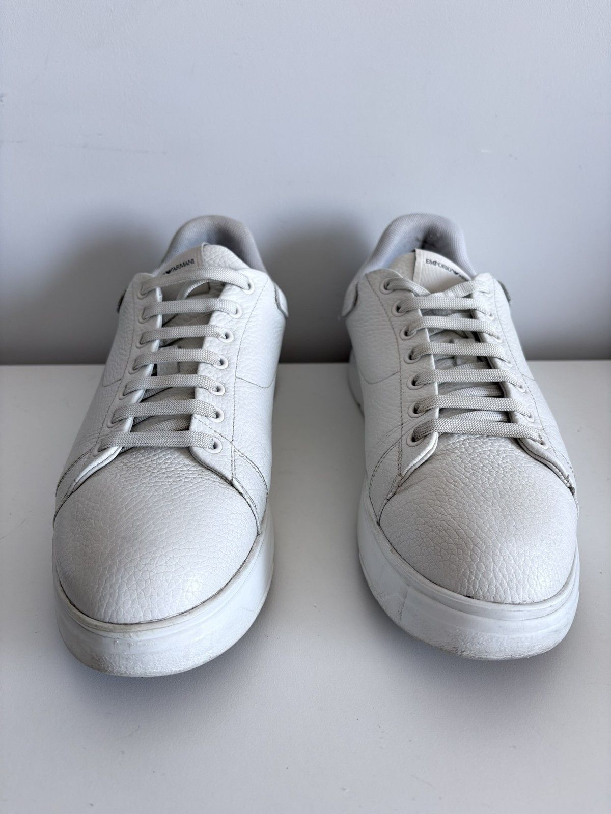 Emporio Armani Emporio Armani sneakers white leather casual size 44 men's Size US 11 / EU 44 - 2 Thumbnail