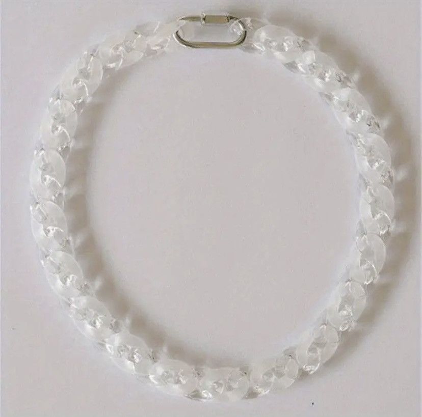 Vintage Clear Cuban chain Size ONE SIZE - 2 Thumbnail
