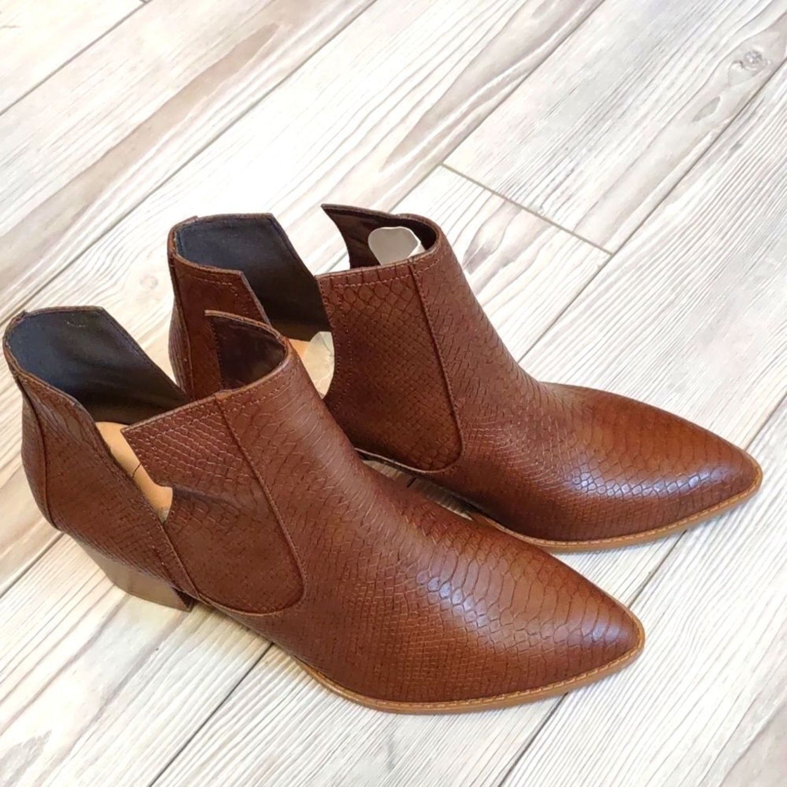 Other (58-2117) ZBY Open Ankle Boots Size 9.5 Size US 9.5 / IT 39.5 - 9 Thumbnail