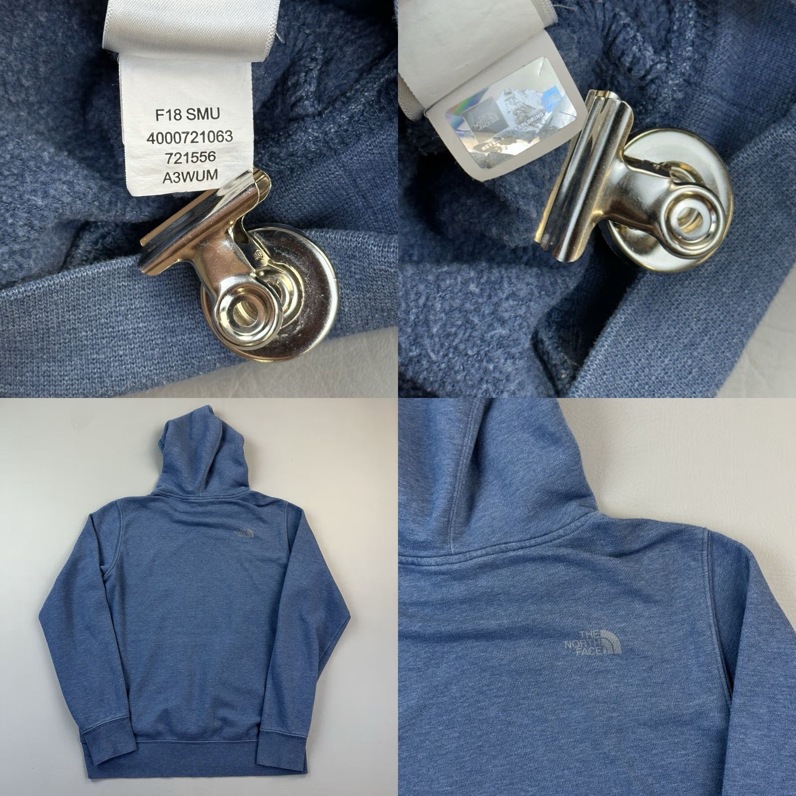 The North Face The North Face Hoodie Mens Medium Blue Fleece Bear Graphic Pullover Hiking Size US M / EU 48-50 / 2 - 8 Thumbnail