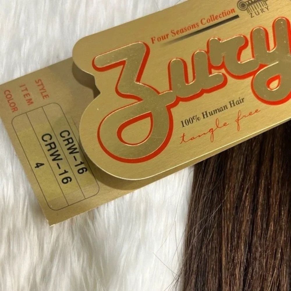 Other 16 In brown #4 100% Human hair Extensions in Straight Hair Size ONE SIZE - 2 Thumbnail