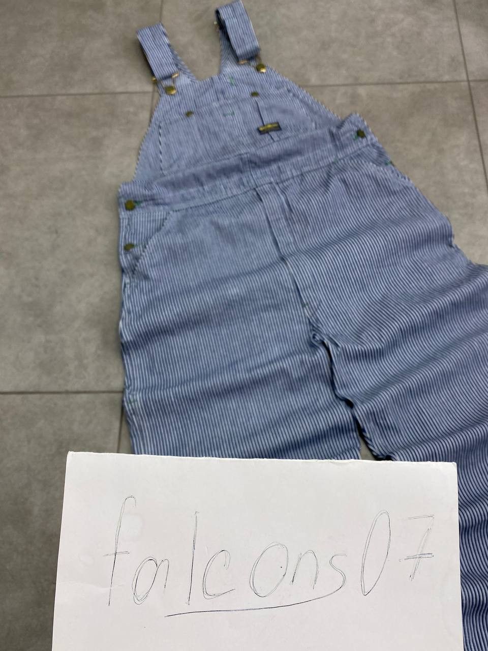 Oshkosh Vintage Oshkosh B'Gosh Union Made Striped American Overalls Size US 36 / EU 52 - 3 Thumbnail