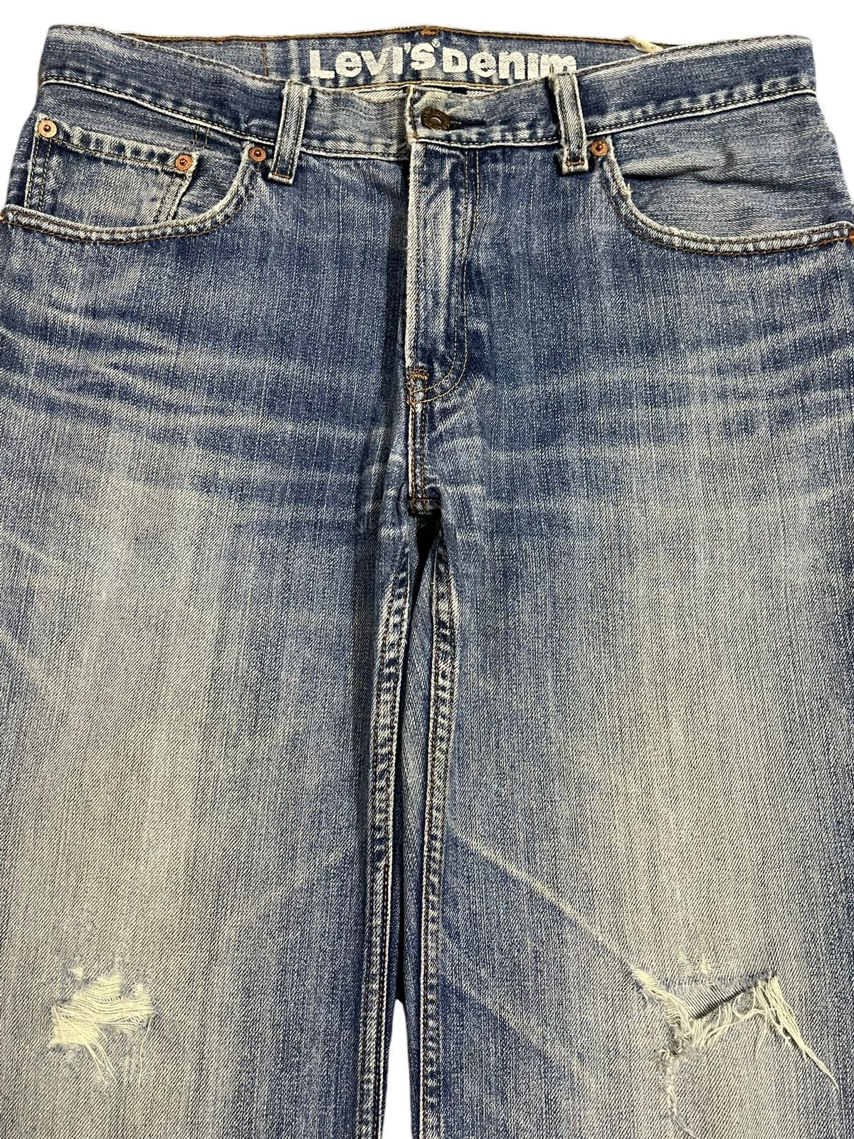 Levi's Vintage 90s Levis 502 Faded Wash Distress Loose Jeans Size US 33 - 3 Thumbnail