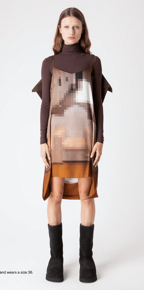 Maison Margiela $1025 Maison Margiela Pixelated Dress Size XS / US 0-2 / IT 36-38 - 1 Thumbnail