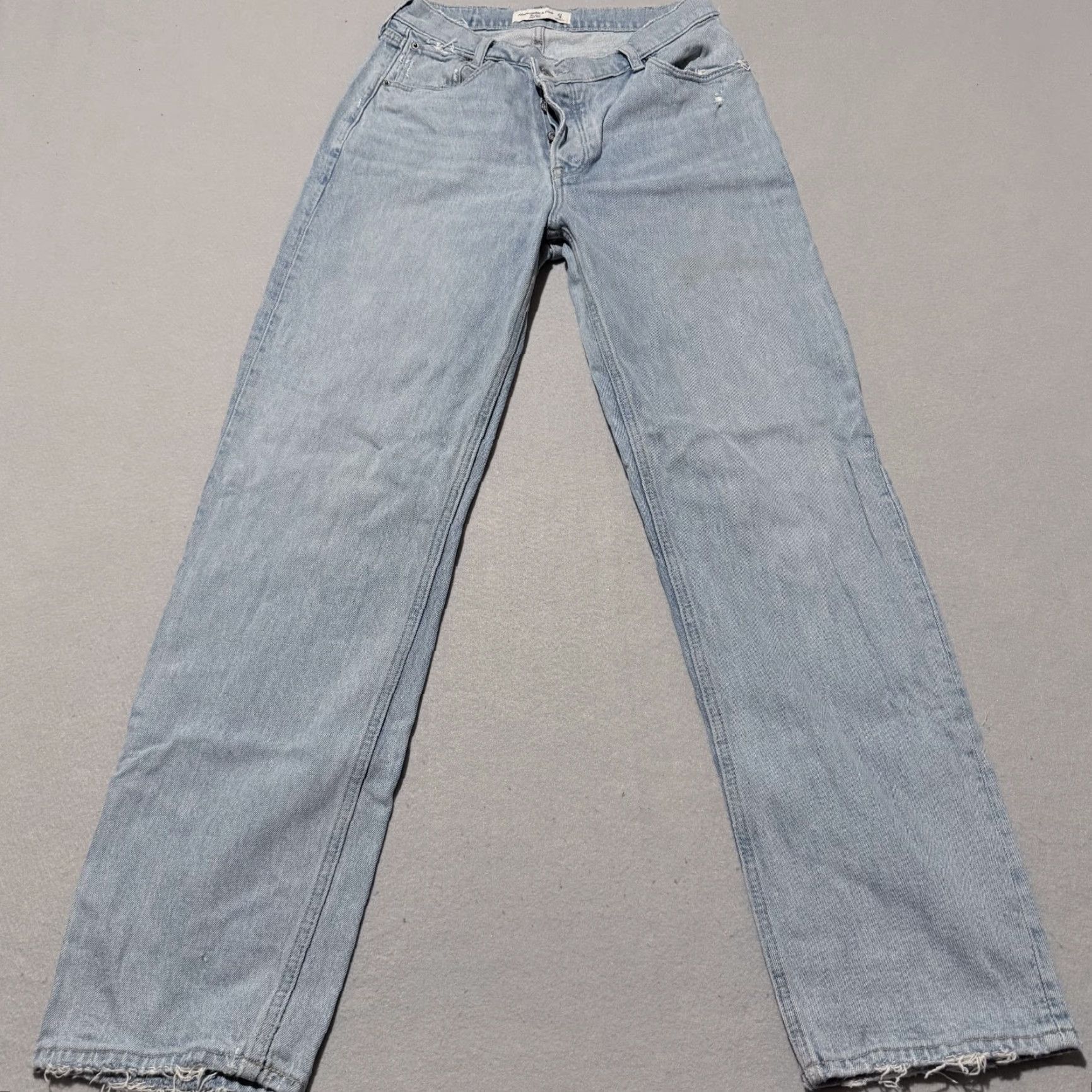 Abercrombie & Fitch Abercrombie & Fitch The Dad Jeans Women's Blue Denim Classic Button Fly 4 Size 27" / US 4 / IT 40 - 2 Thumbnail