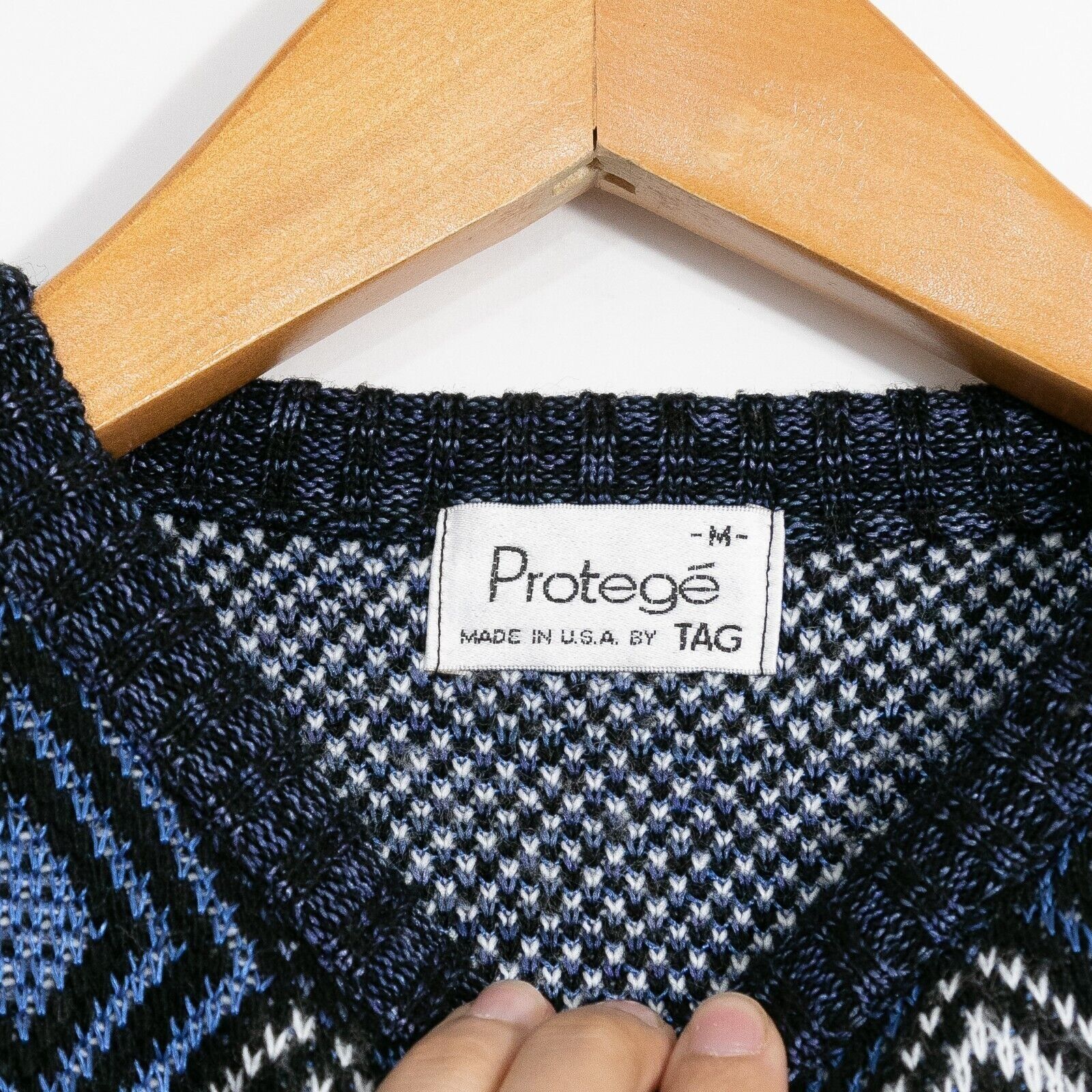 Vintage Vintage Protege Tag Acrylic Sweater Medium - Argyle Diamond Size US M / EU 48-50 / 2 - 3 Thumbnail