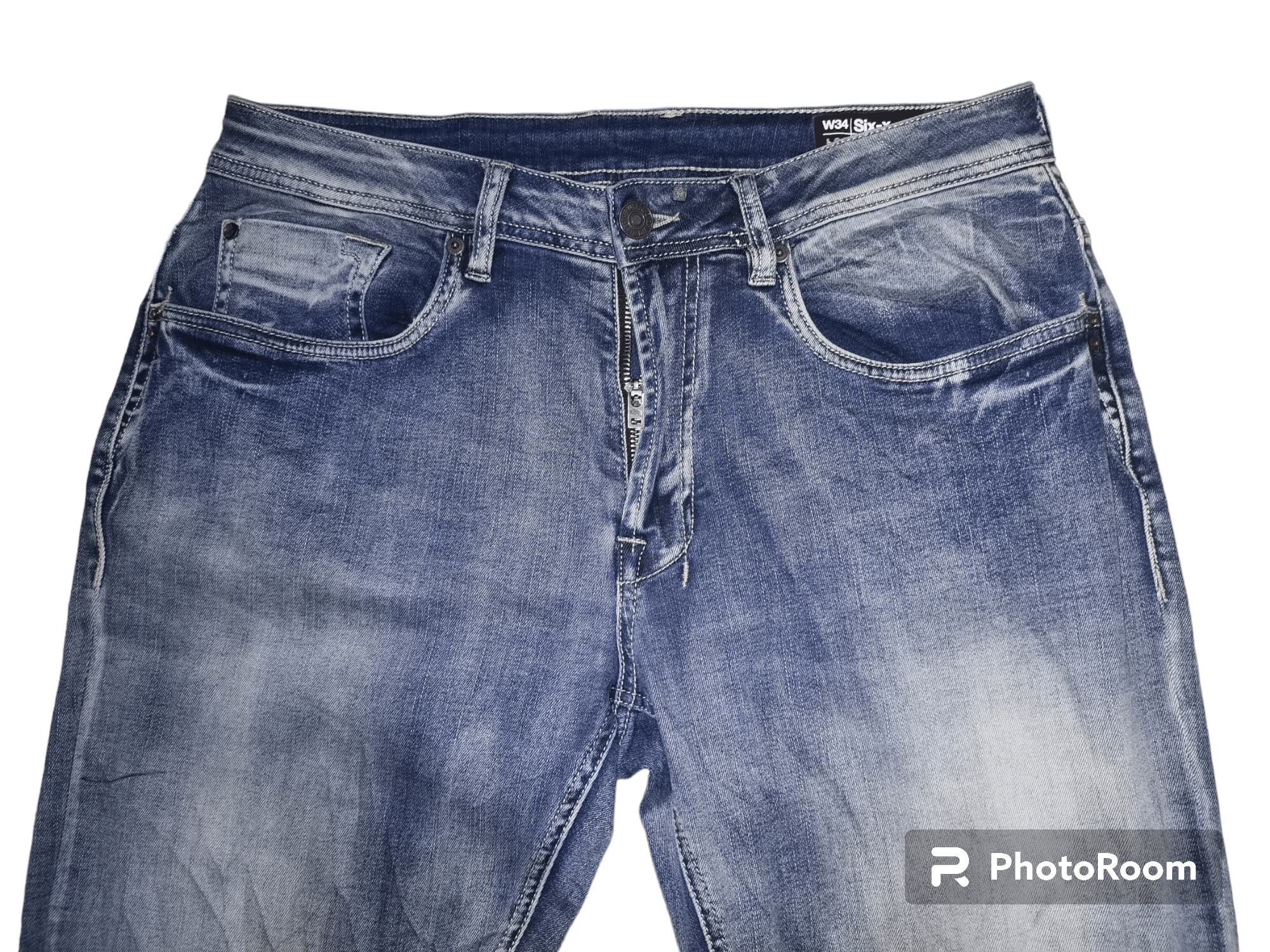 Buffalo David Bitton BUFFALO DAVID BITTON STRAIGHT STRETCH SIX-X SAND WASH JEANS Size US 34 / EU 50 - 2 Thumbnail