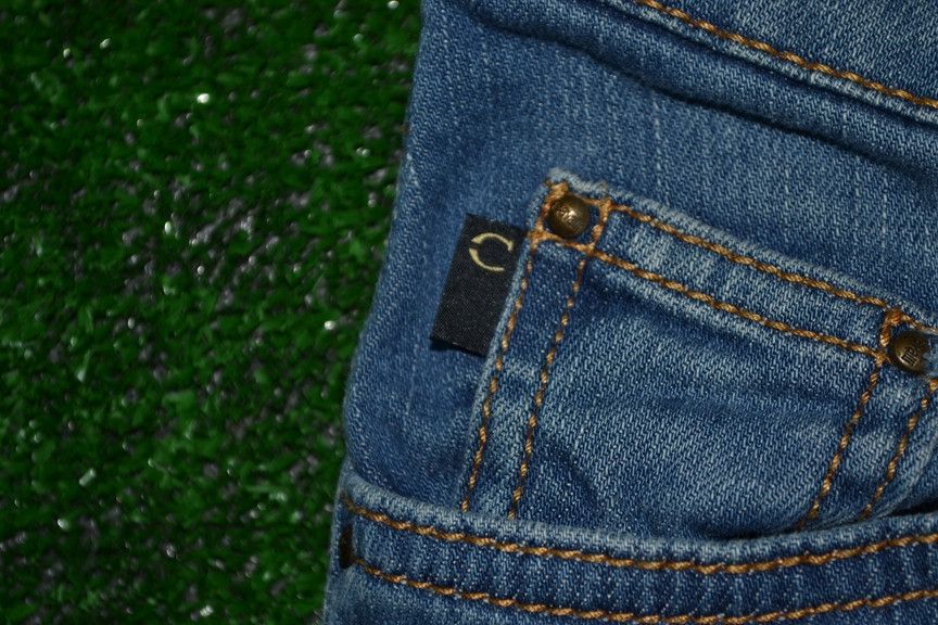 Just Cavalli × Roberto Cavalli Just Cavalli Vintage Y2K Crystals Flare Jeans Size 30" / US 8 / IT 44 - 3 Thumbnail