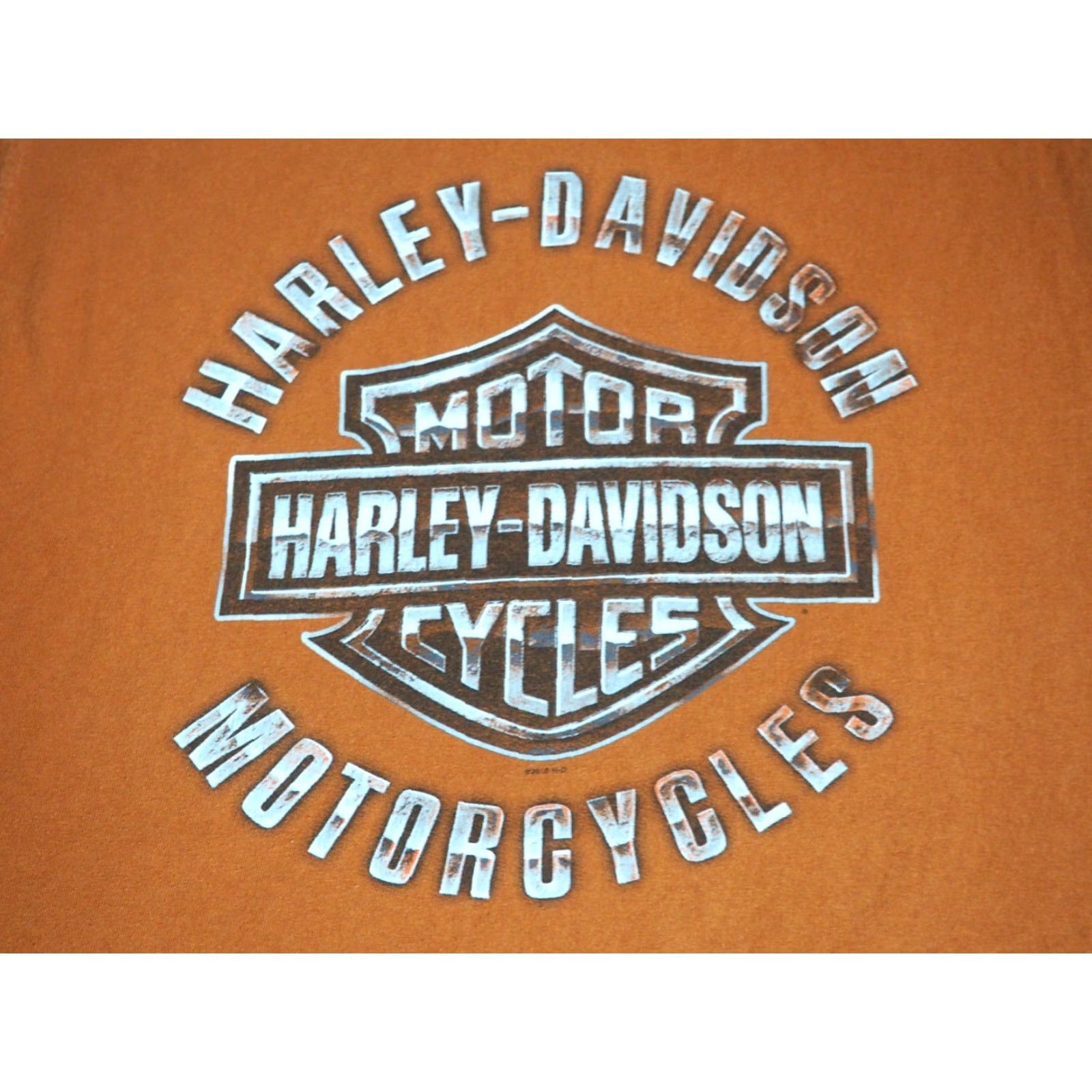 Harley Davidson VINTAGE Harley-Davidson Fairbanks Alaska Orange Biker Logo Wolf Tee Tank Top T-Shirt XL Size US XL / EU 56 / 4 - 6 Thumbnail