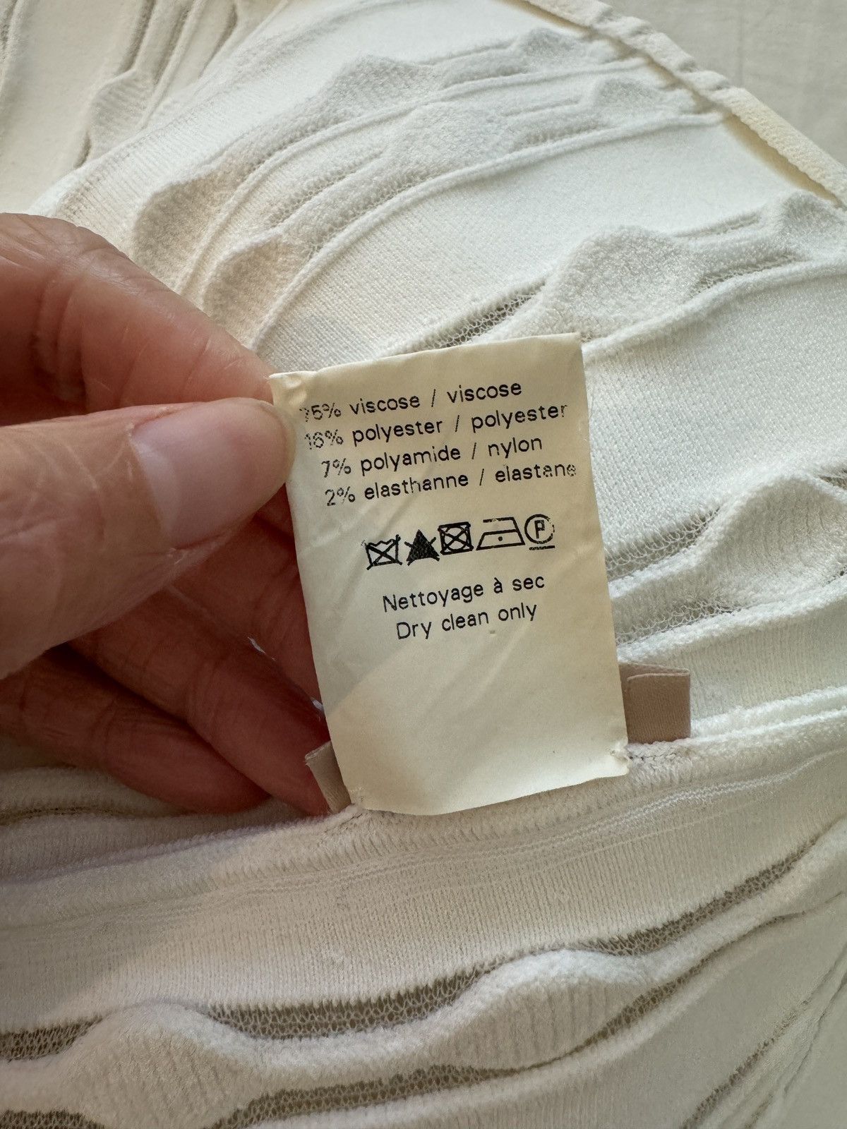 Alaia Alaïa white knitted sleeveless stretch top | FR36 Size XS / US 0-2 / IT 36-38 - 4 Thumbnail