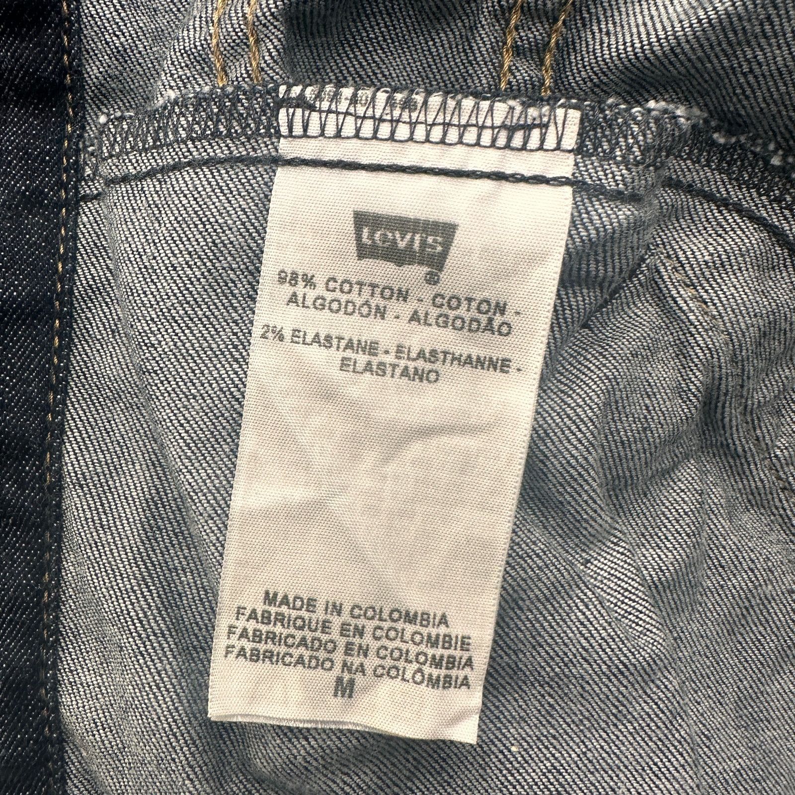 Levi's Levis Denim Jean Trucker Jacket Womens Medium Dark Blue Size M / US 6-8 / IT 42-44 - 10 Thumbnail