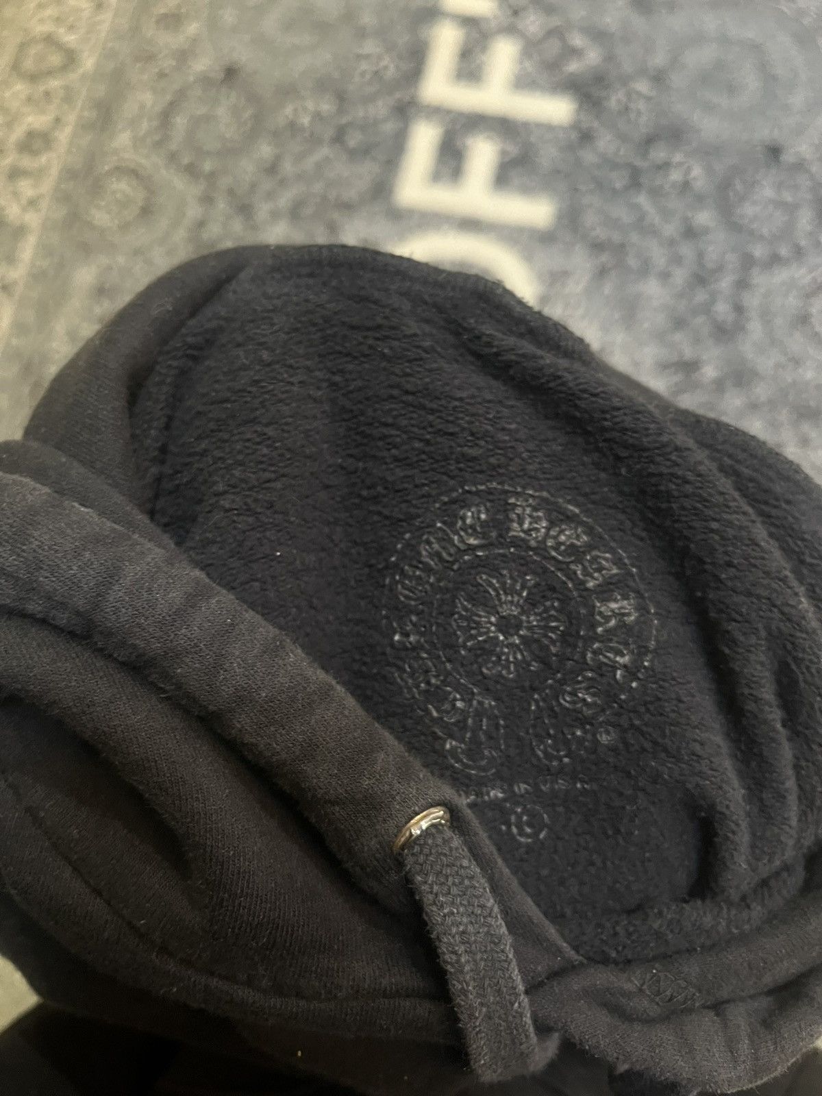 Chrome Hearts CHROME HEARTS VERTICAL BLACK HOODIE Size US L / EU 52-54 / 3 - 3 Thumbnail