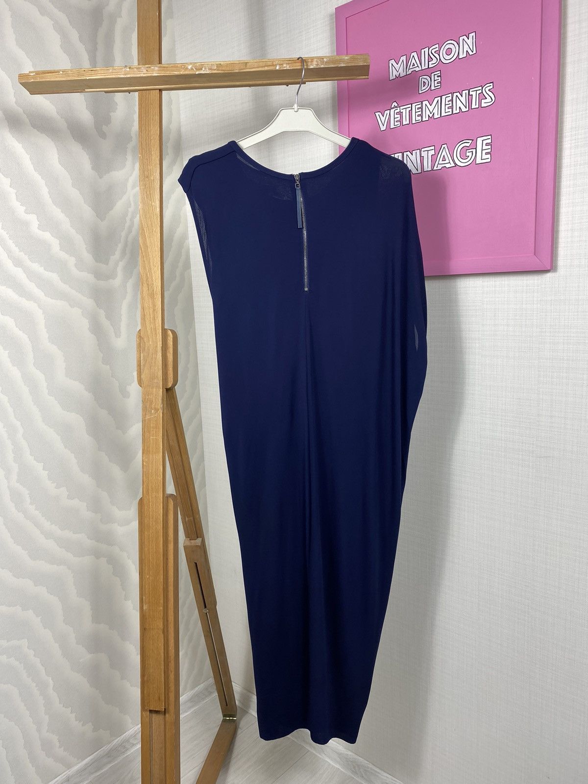 Designer × Helmut Lang Helmut Lang Asymmetrical Shoulder Dress Size M / US 6-8 / IT 42-44 - 12 Thumbnail