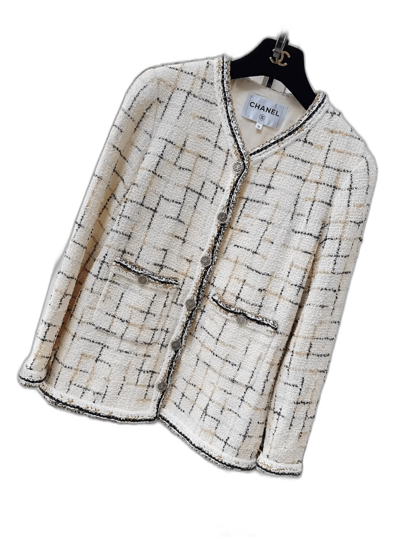 Chanel Chanel Current Voltage Jacket White 36 Size S / US 4 / IT 40 - 1 Thumbnail