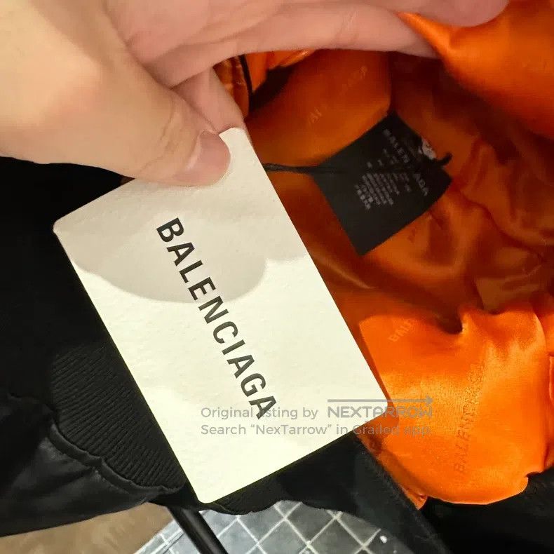 Balenciaga Balenciaga Black and Orange Bomber Embroidered Pilot Jacke Size US L / EU 52-54 / 3 - 7 Thumbnail