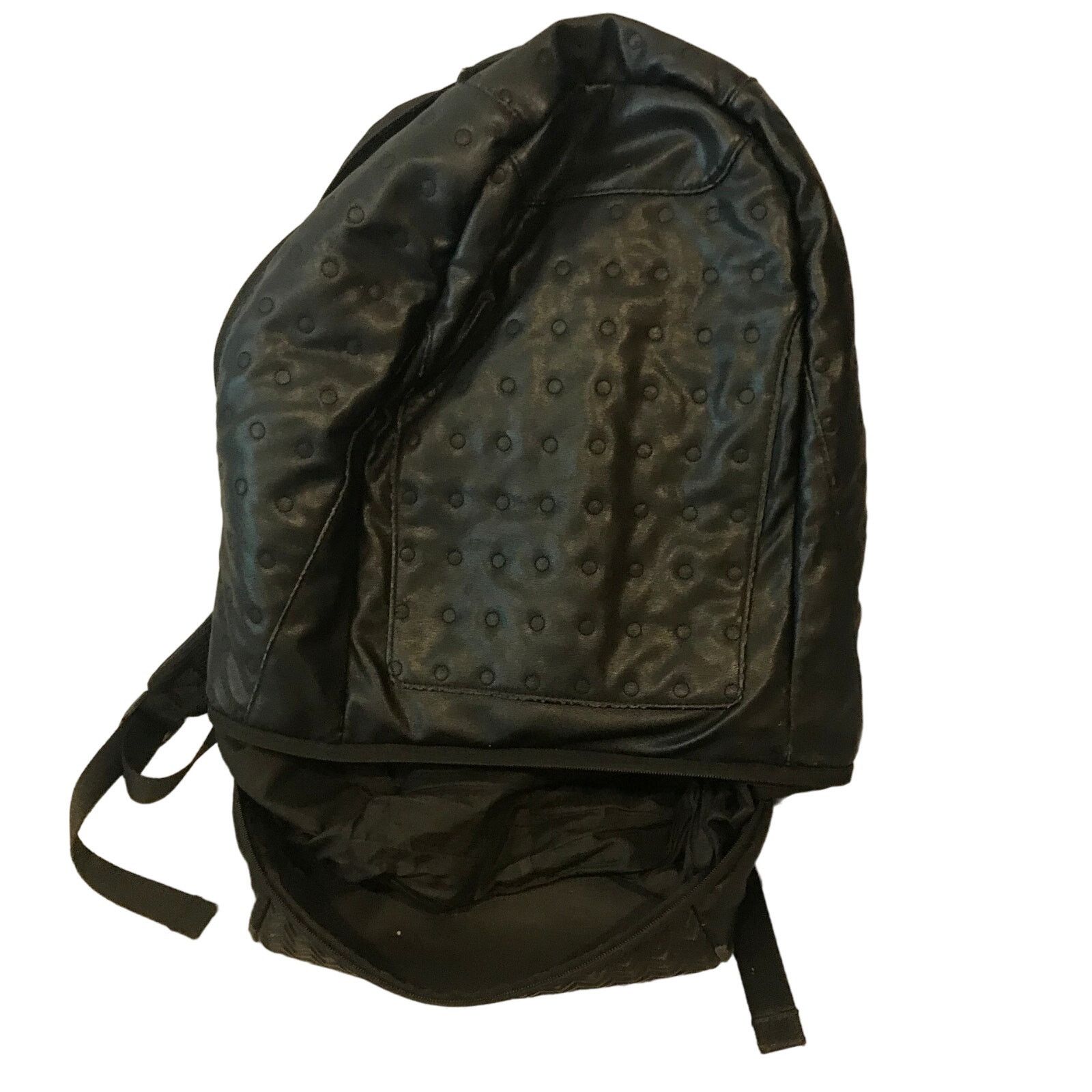 Nike Nike Air Jordan Faux Leather Black Backpack | Grailed
