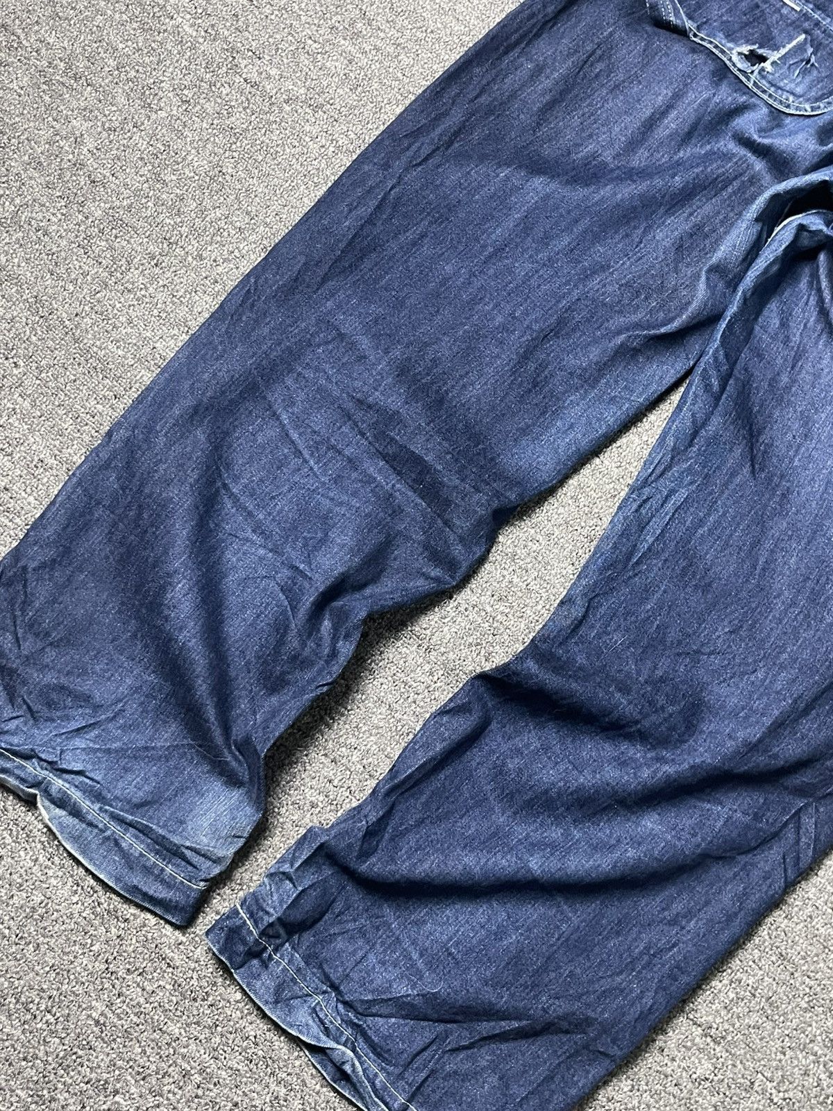 Japanese Brand × Vintage BACK NUMBER x WASHI DENIM Baggy Jeans (91) Size US 31 - 13 Thumbnail