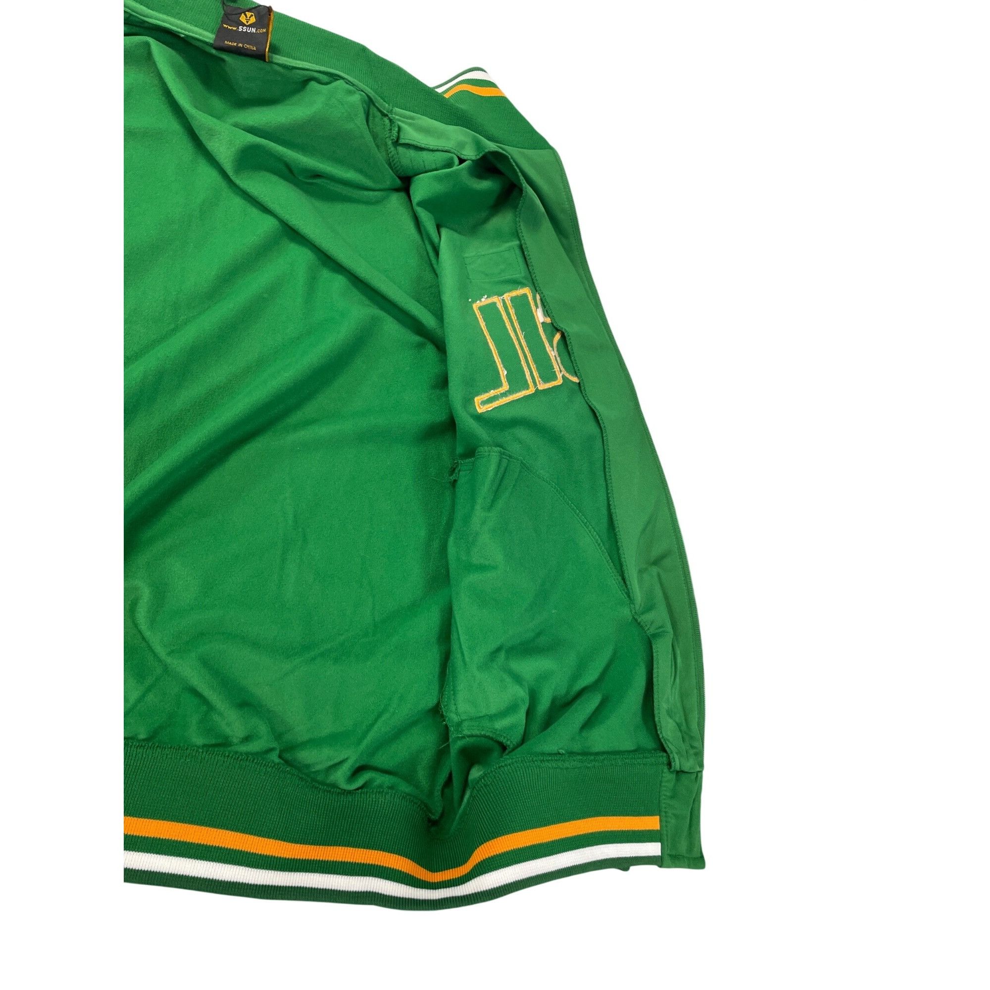Other Fifth Sun Brazil mens green full zip track varsity jacket Sz Size US XL / EU 56 / 4 - 10 Thumbnail