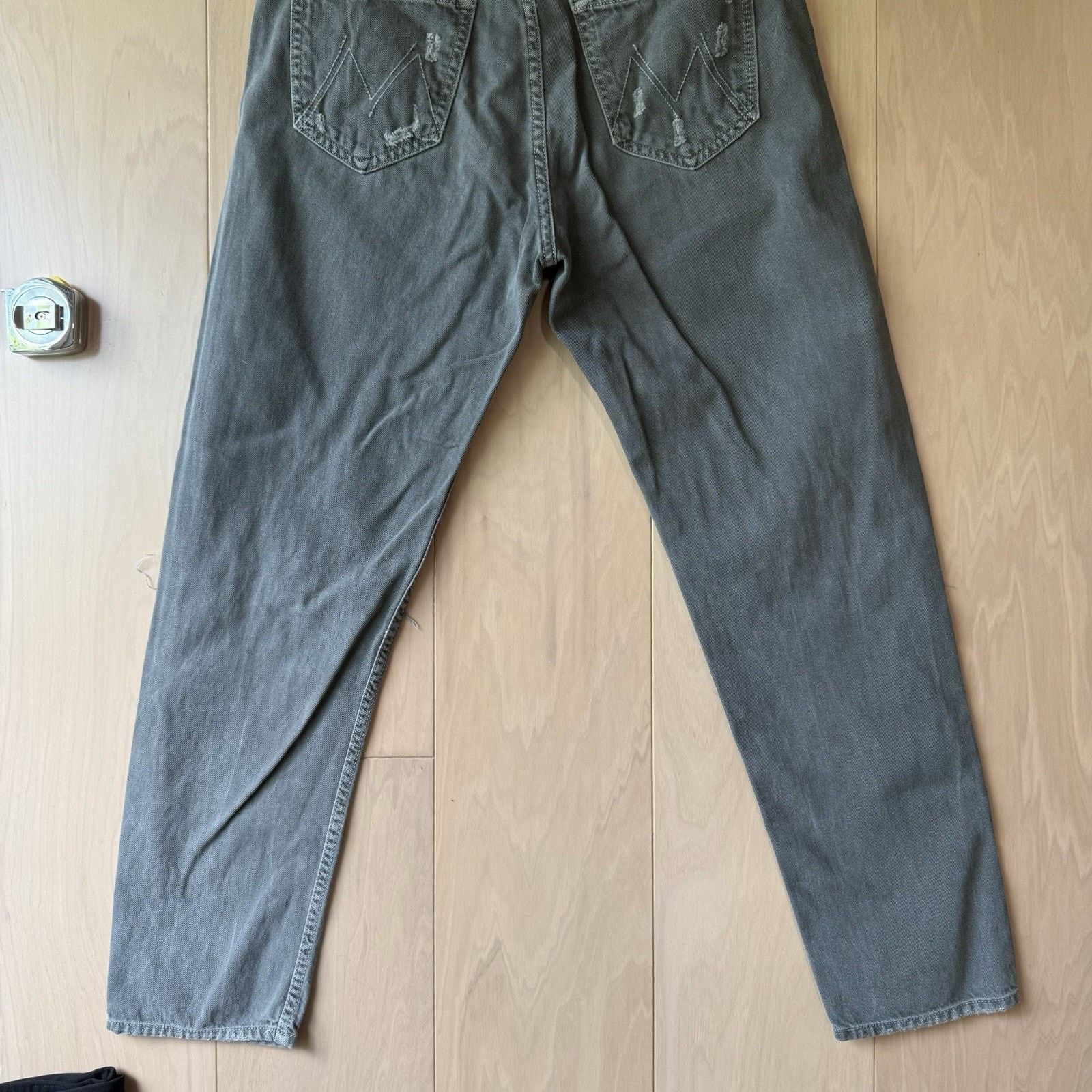MOTHER Mother Cheeky Jeans Women's 30 Gray Distressed Boho Party Size 30" / US 8 / IT 44 - 9 Thumbnail